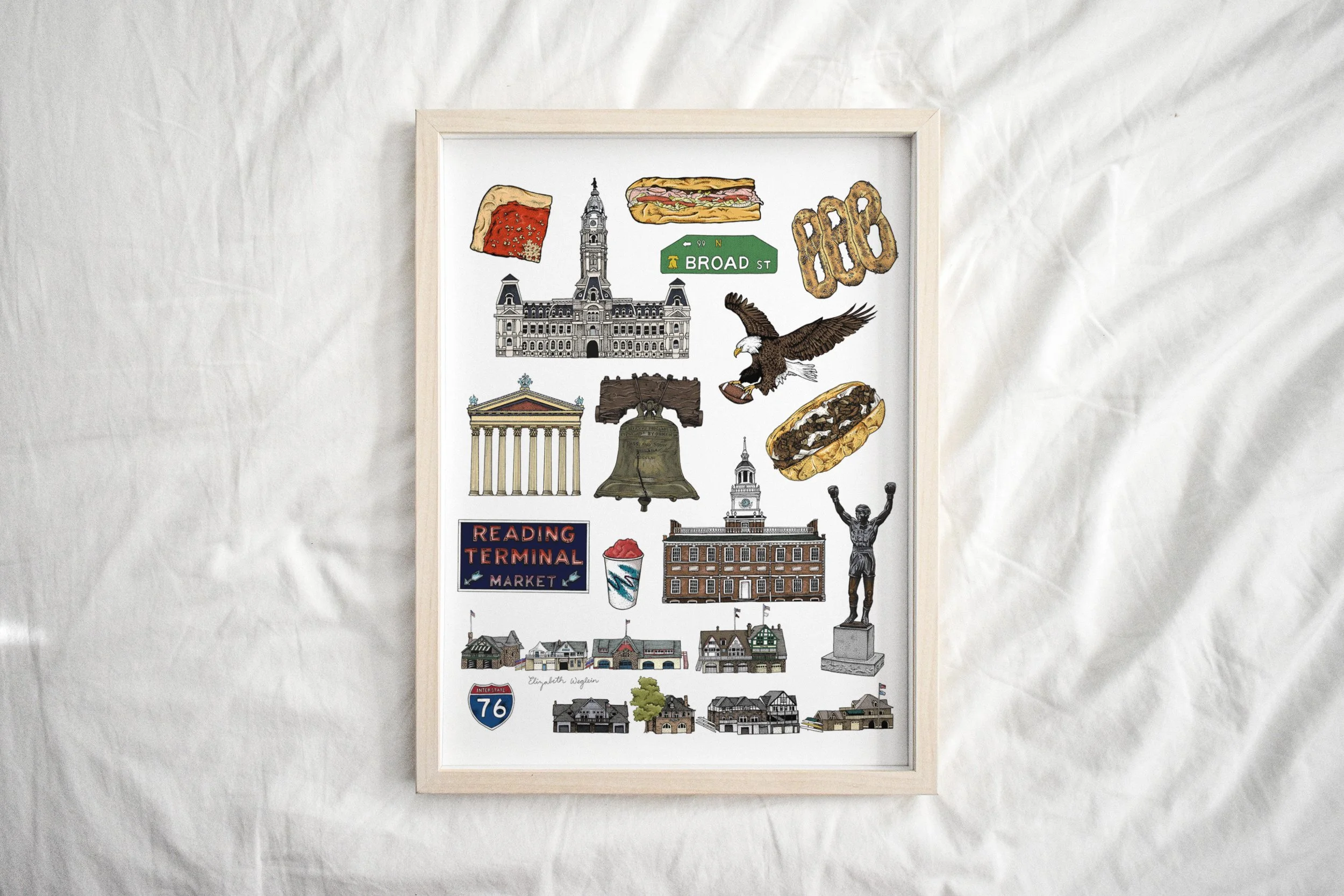 Philly Flash Sheet Art Print