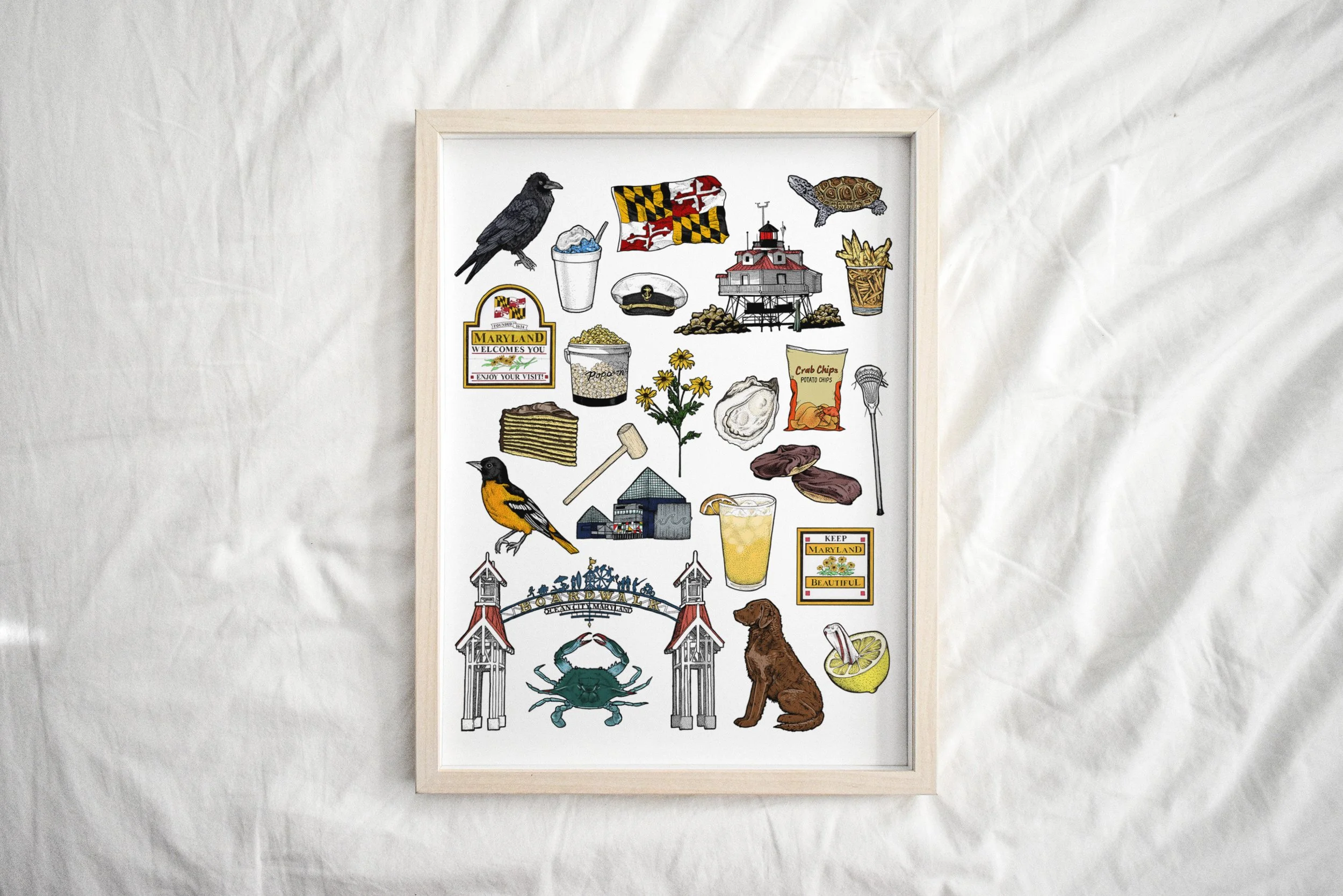 Maryland Flash Sheet Art Print