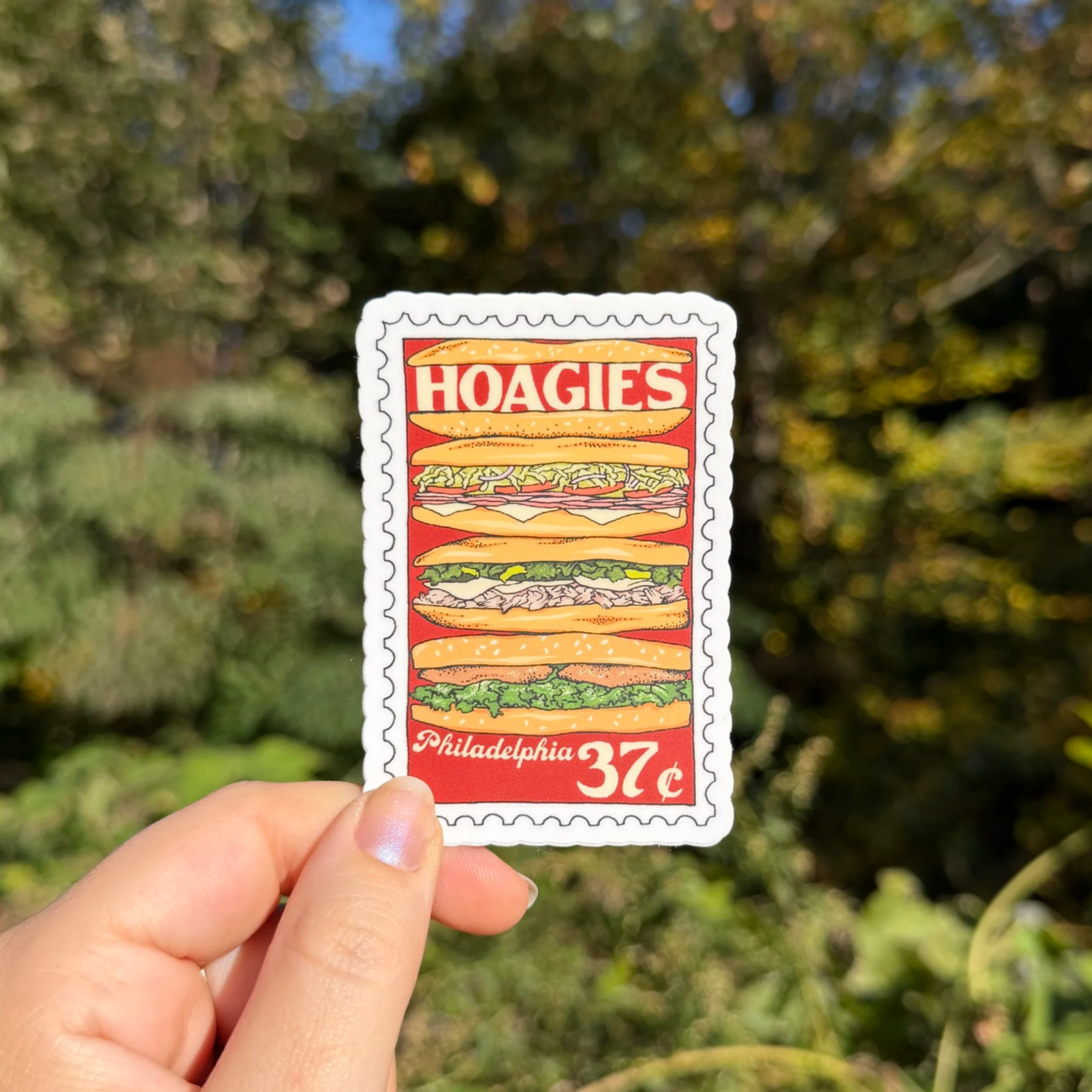 Philly Hoagies Stamp Sticker