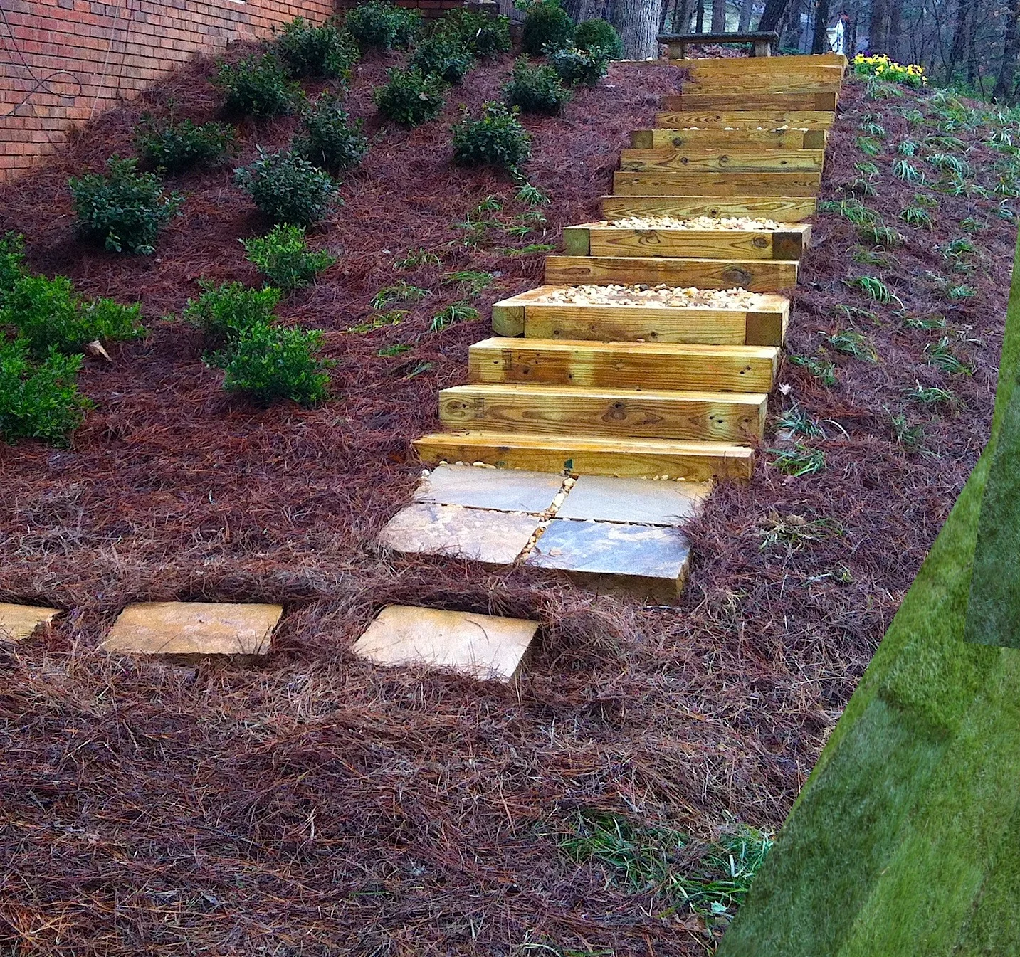 Wood & Flagstone Steps.JPG