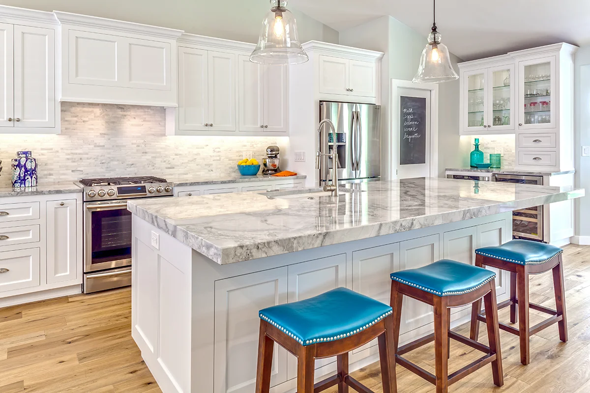 Timeless white kitchen design.