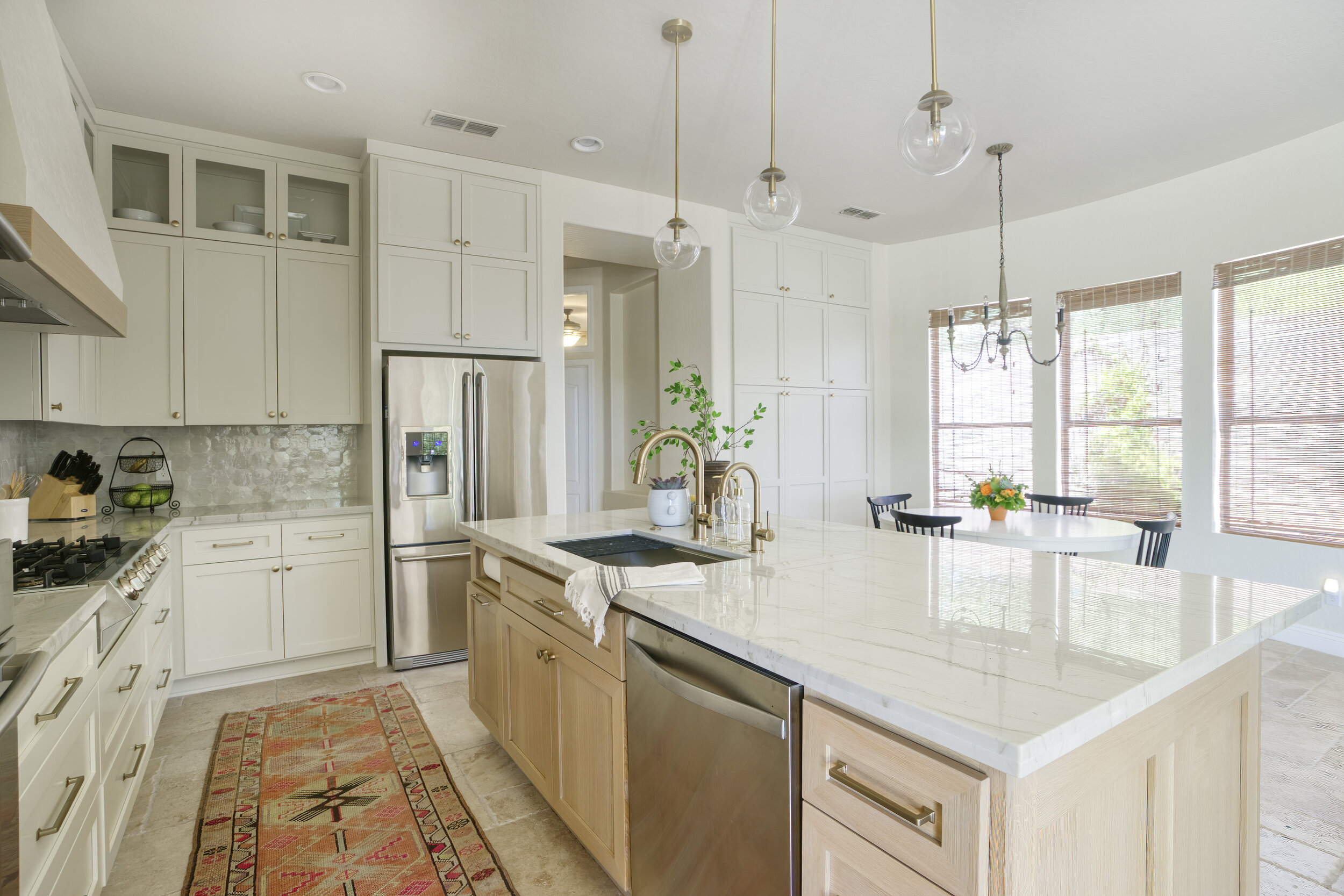 Bright + Neutral Kitchen Design with Warm Wood Toned Island. — Smith  Reynolds - Interiors + Design