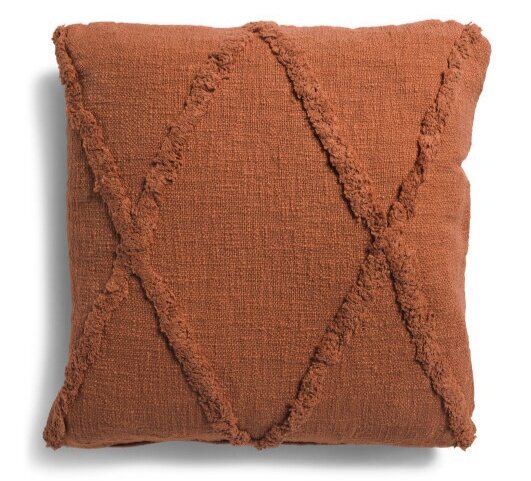 Tjmaxx Adobe Rust Textured Throw Pillow