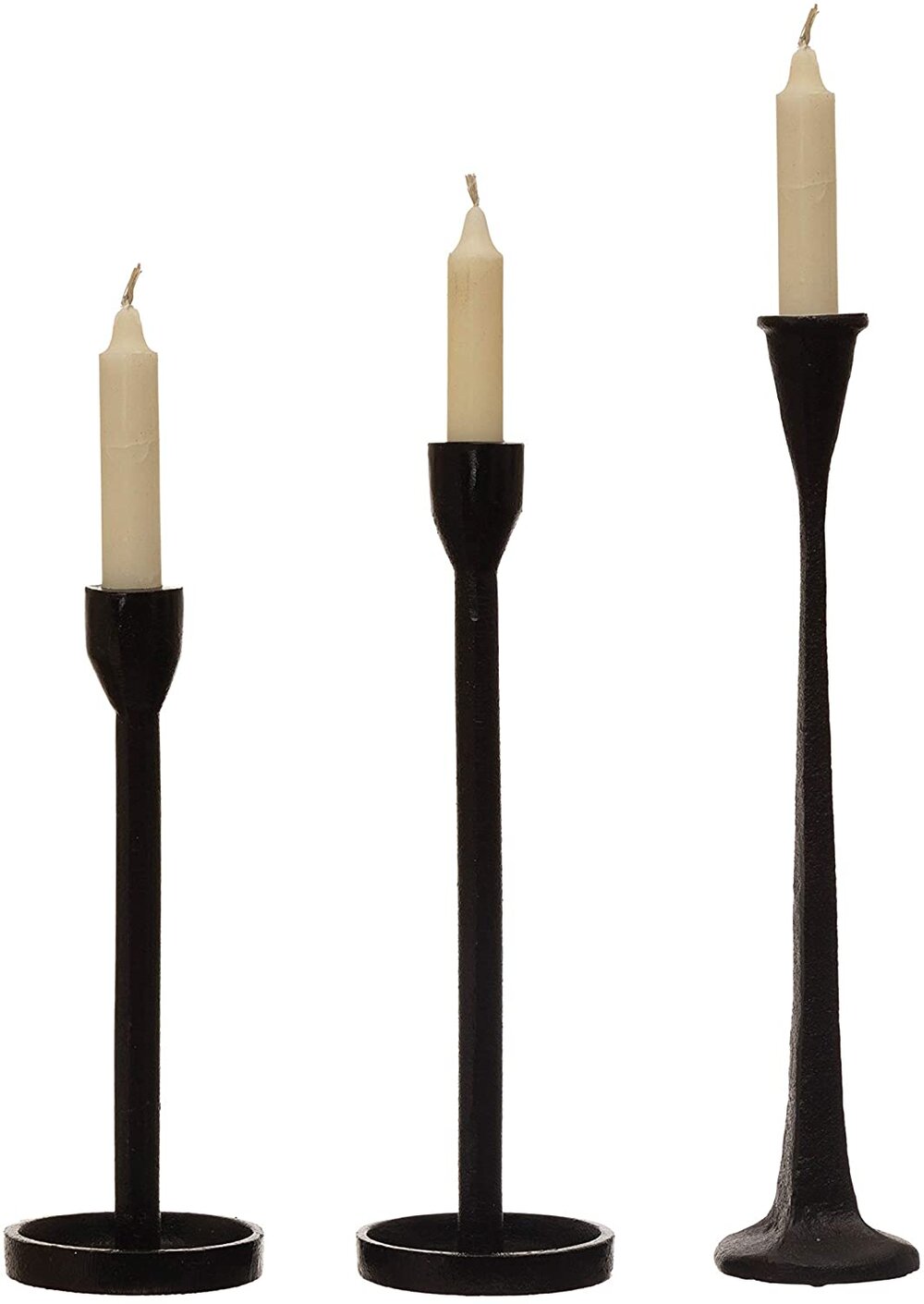 Creative Co op cast iron taper candle holder