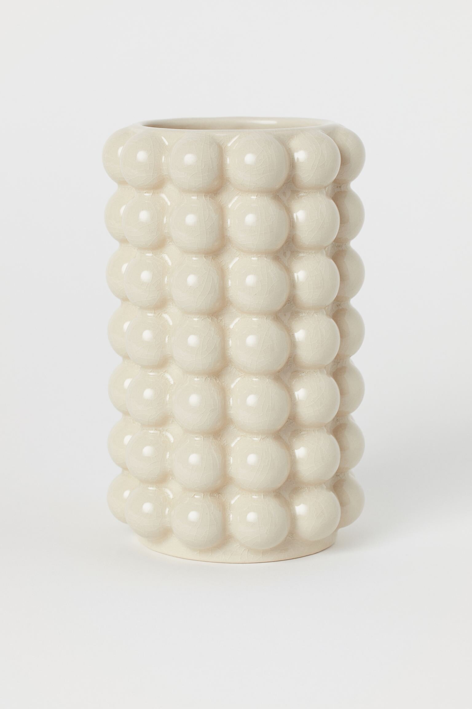 Tall Vase with Bubbles