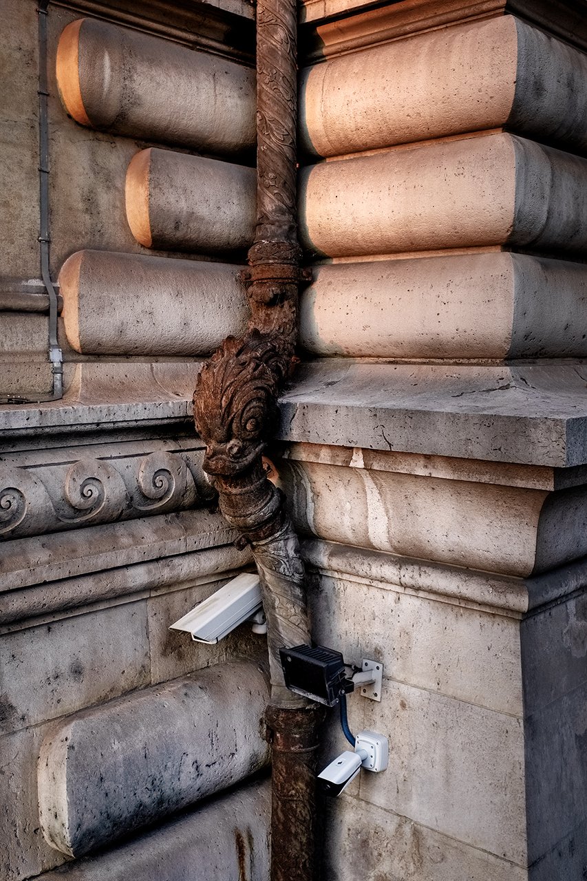 Security Cameras and Drainpipe.jpg