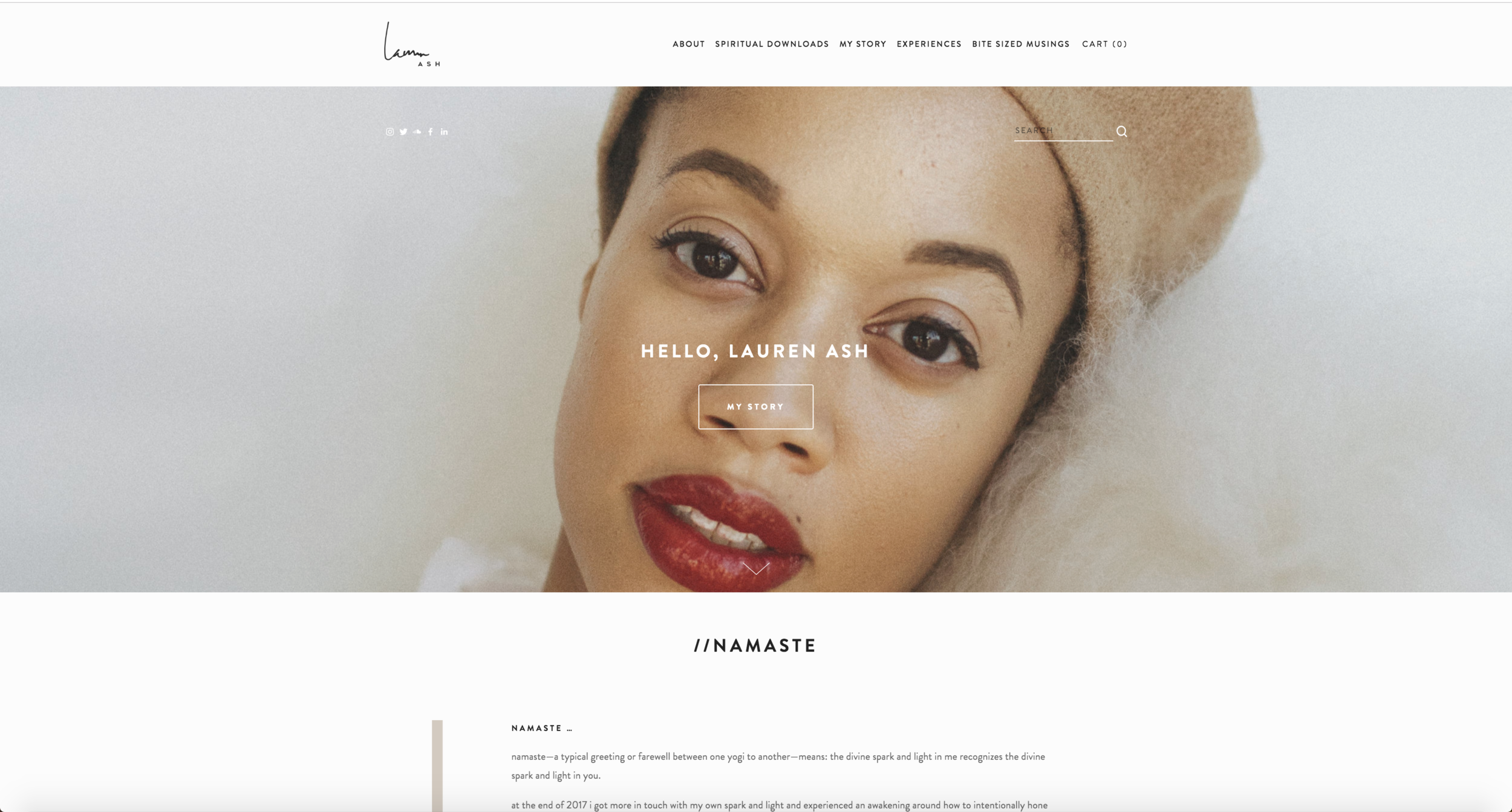 lauren ash, founder of black girl in ombrand identity, photography + web design