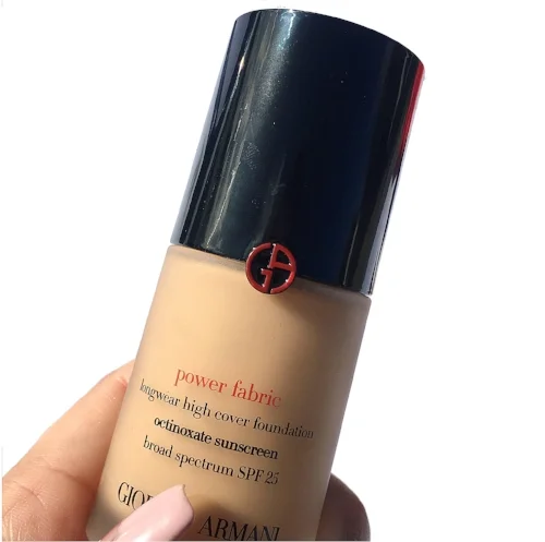 giorgio armani power fabric foundation swatches