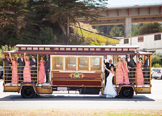 Loving this fun cable car shot by @colsongriffith from a September wedding I worked! #SF #sfmakeupartist #sfbridalmakeup #bridalmakeupartist