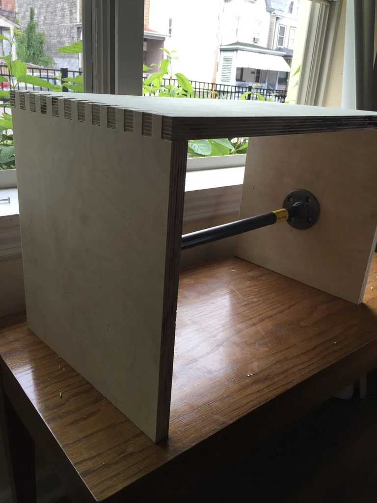 Industrial Bench for Proposed TechShop Class, 2014; Plywood; 14x18; Pittsburgh, PA