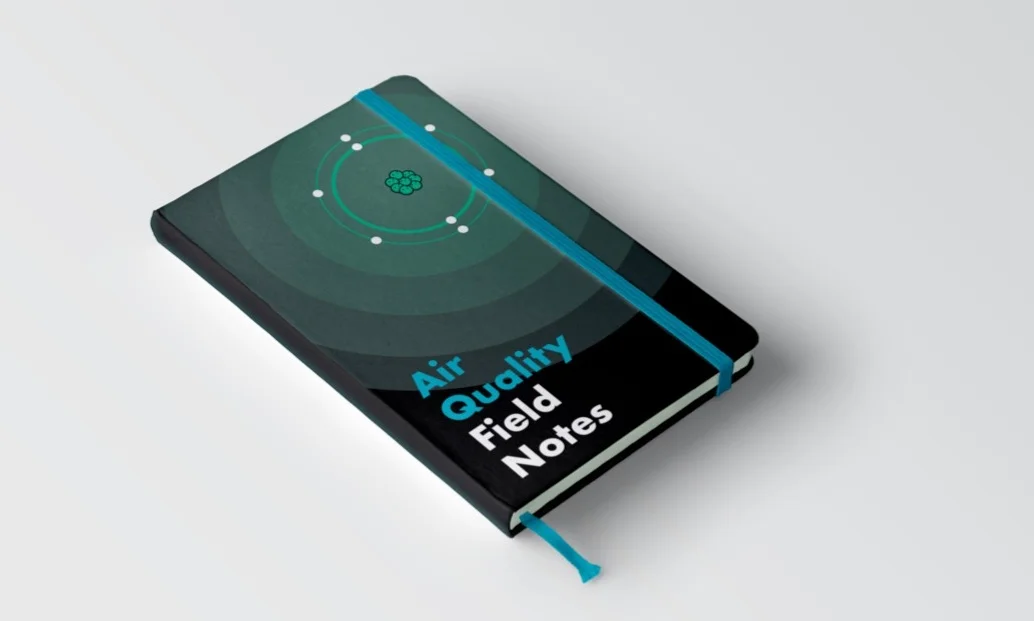 Students in this curriculum would receive a field notes style journal to document their experiences with air quality. This journal includes writing prompts, math challenges, and worksheets that can be used in conjunction with the Air Magnifier.