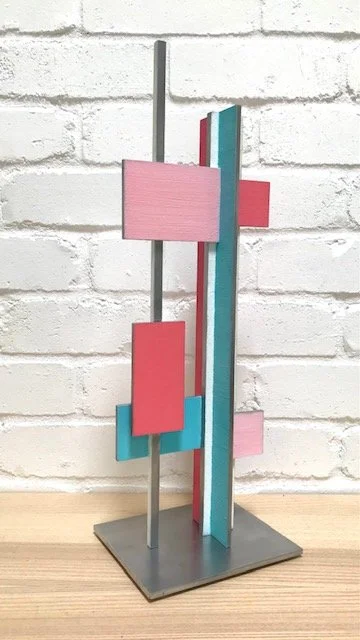 Sculpture 2 Construction in  Rose & Turquoise.jpg