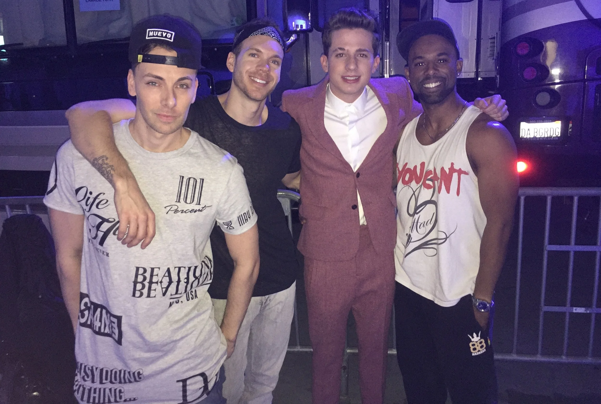 Charlie Puth after our performance on the American Music Awards