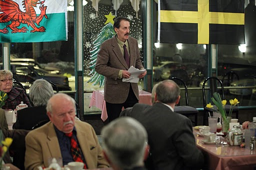  S. Robert Powell presents a report on the pioneer Welsh settlers in Carbondale.