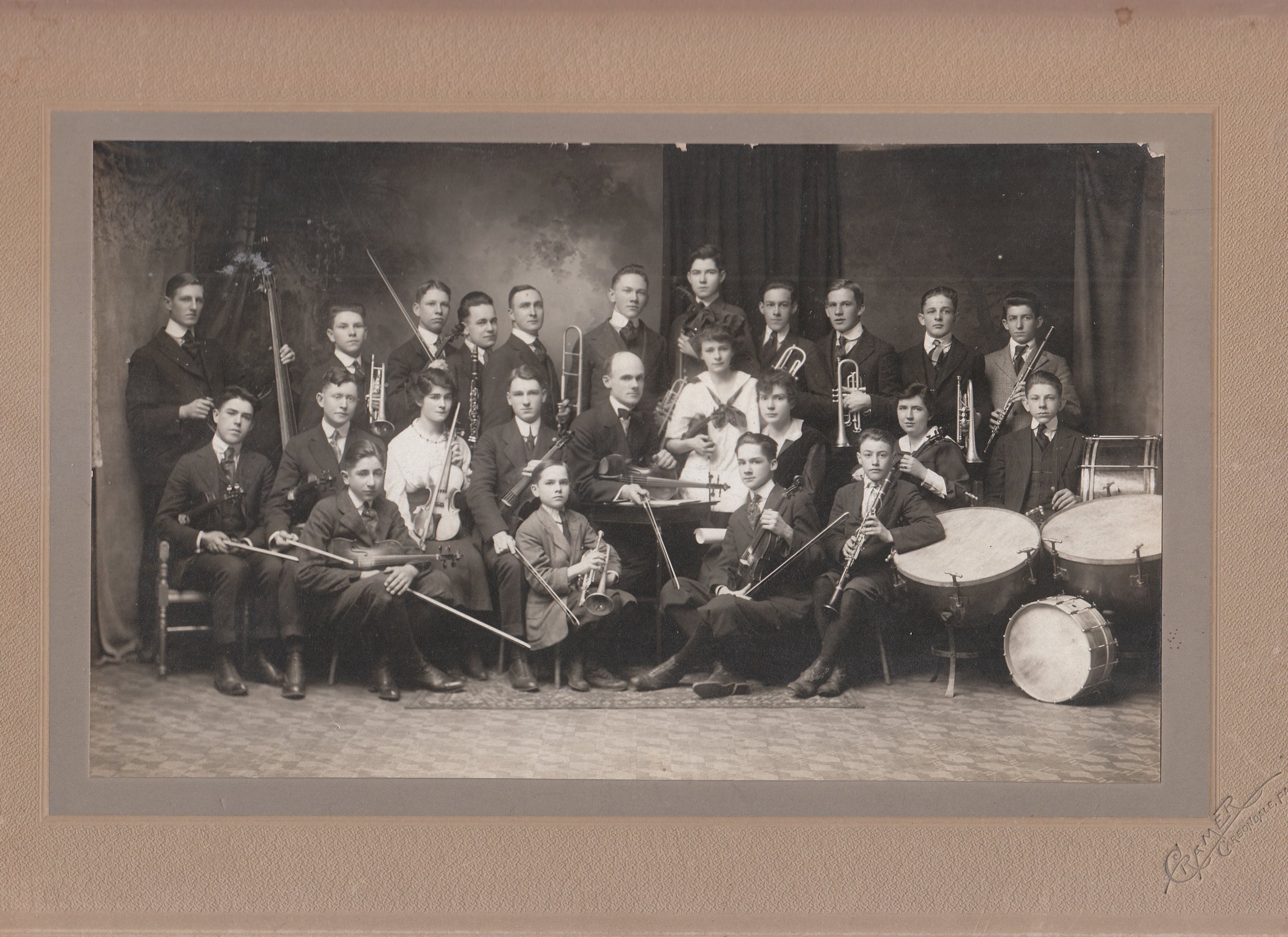 164 1916-1917  Best Student Orchestra in PA Mr Beck Supt of Music Carbondale High School.jpg