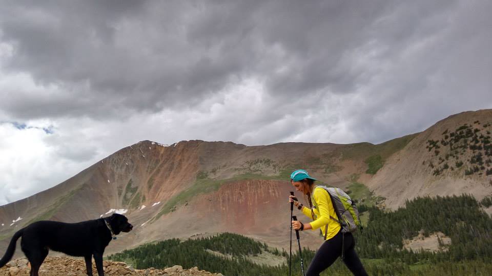 Preparing to get caught in the storm on Mt. Antero with my late 11am start