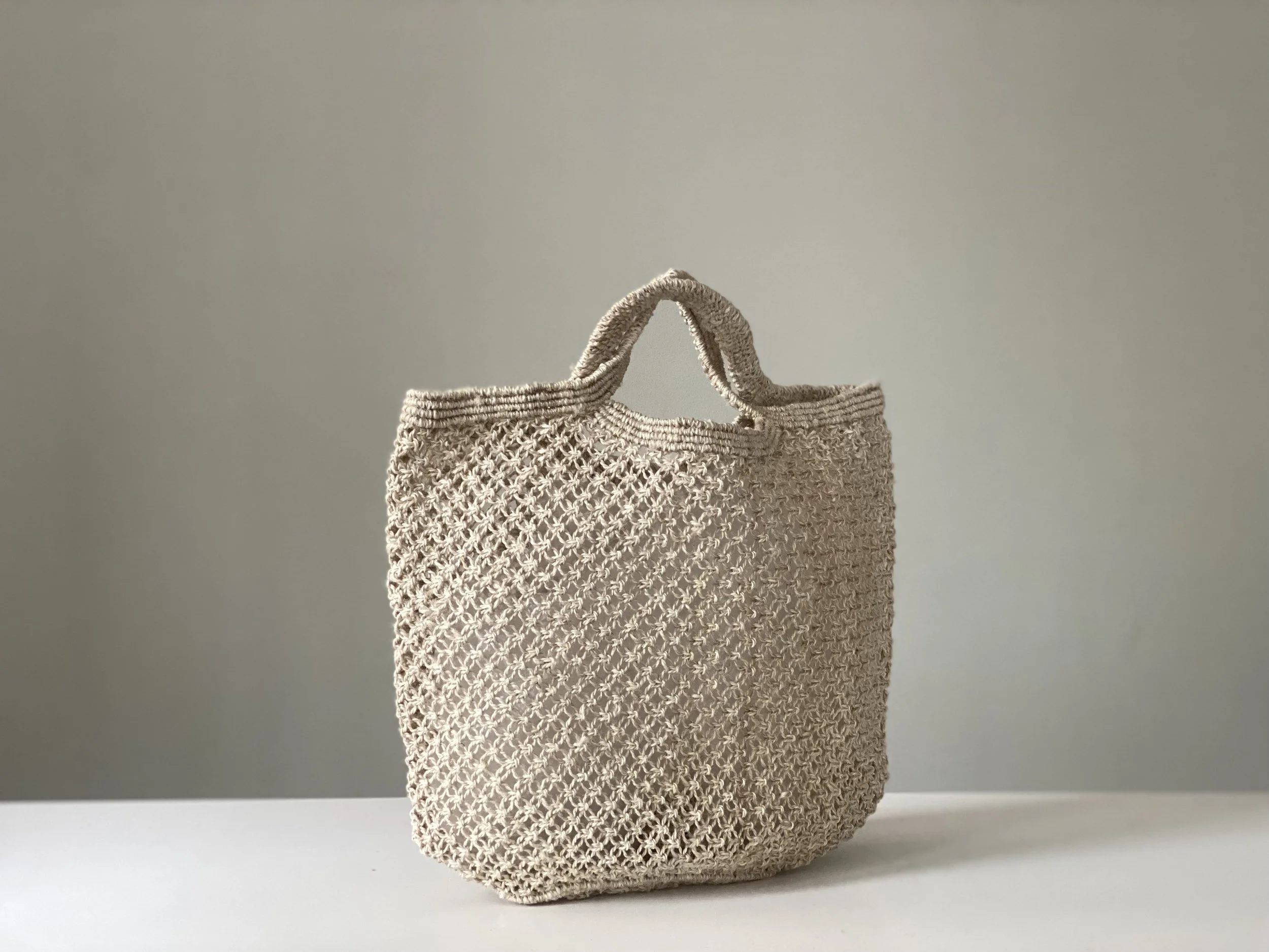 Tasche aus Jute - Jute macrame bag