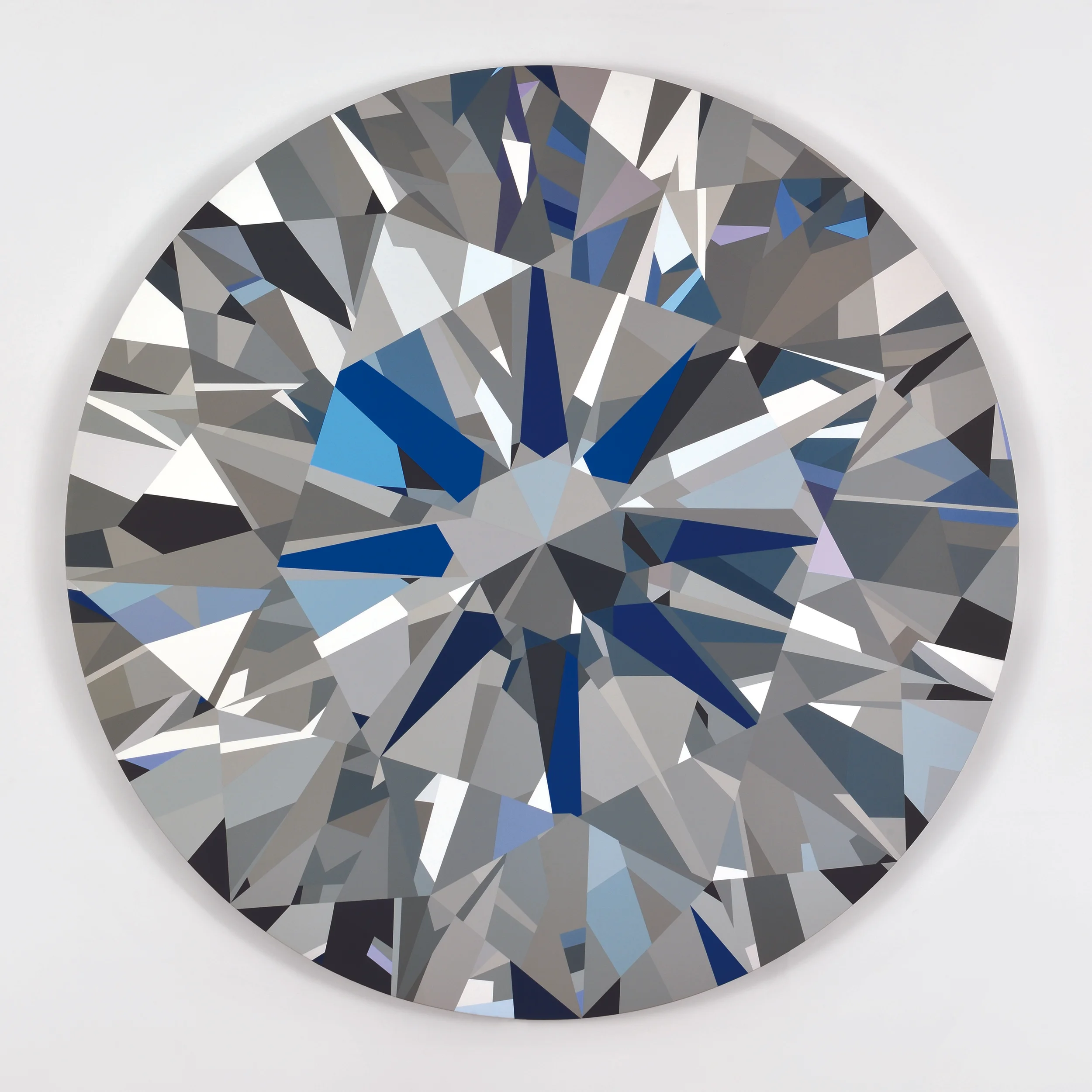 Mathieu Mercier , Untitled (Diamant) (2015). 59.06 x 1.97 inches. Acrylic on canvas. ( Photo : Denis Gardarin Gallery) 