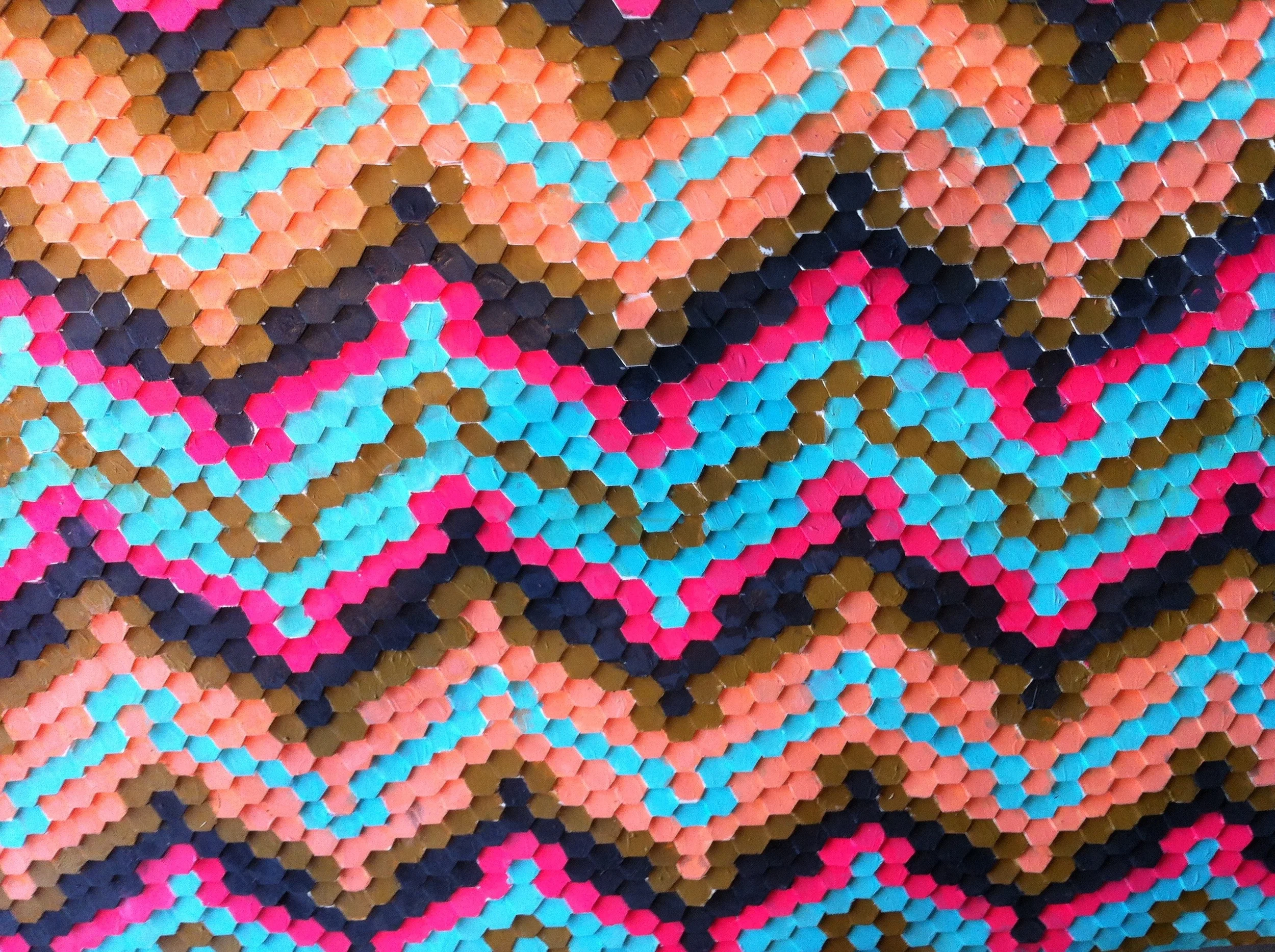 Detail of the mosaic. ( photo : Tod Seelie)