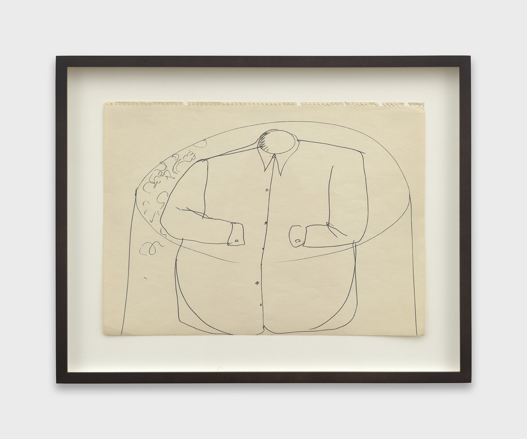 Domenico Gnoli - Sketch for Chemise sur la Table no. 1 (1965). Private Collection, courtesy of Lévy Gorvy Dayan, New York © 2026 Artists Rights Society (ARS), New York_SIAE, Rome .jpg