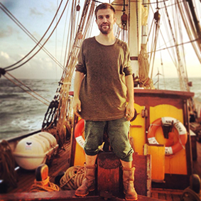 ERIK Rauws, vlakbij de kust van Brazilië in 2014