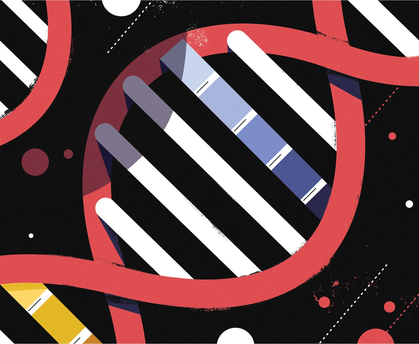 dale edwin murray freelance illustrator waitrose weekend science conceptual editorial &nbsp;illustration