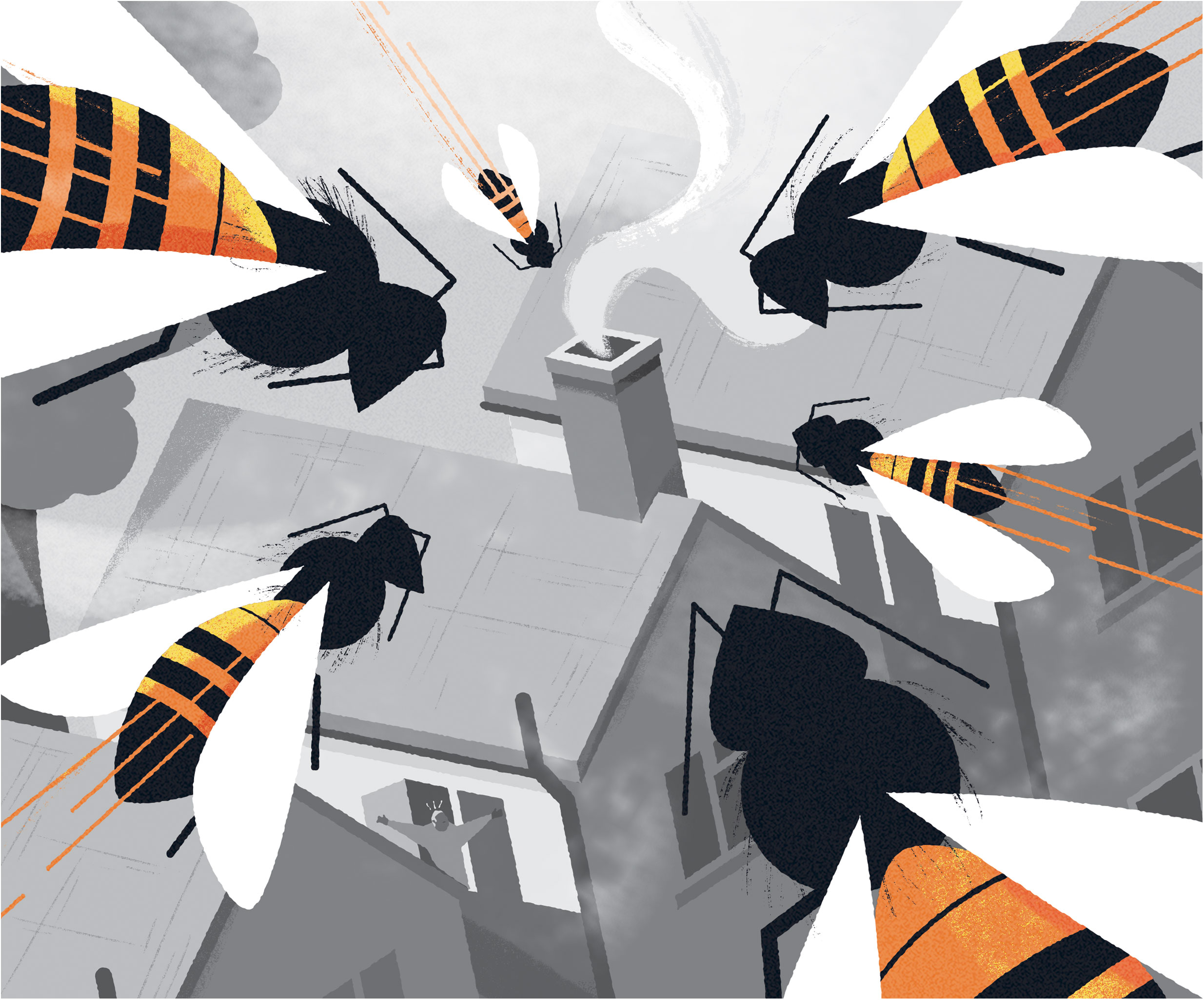 Freelance illustrator dale edwin murray conceptual waitrose weekend newspaper illustration