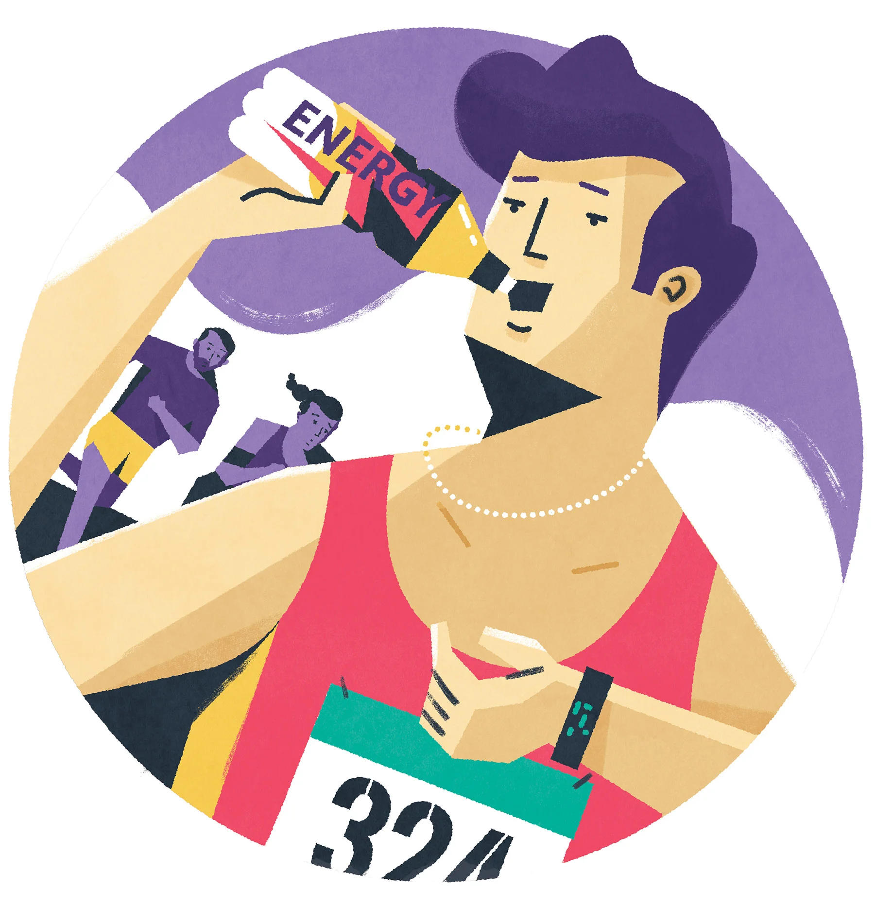 dale edwin murray freelance illustrator runners world magazine editorial illustration