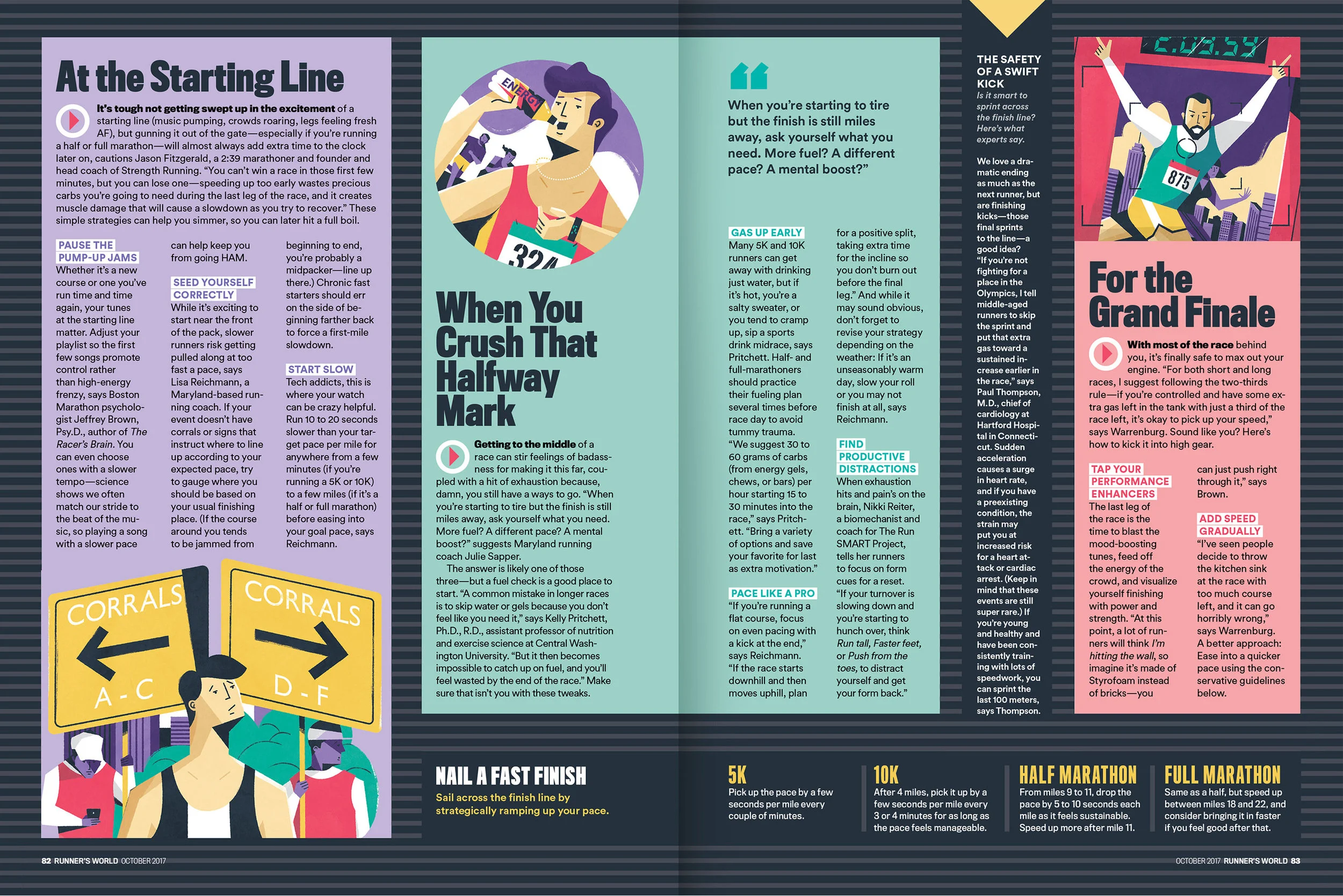 dale edwin murray freelance illustrator runners world magazine editorial illustration