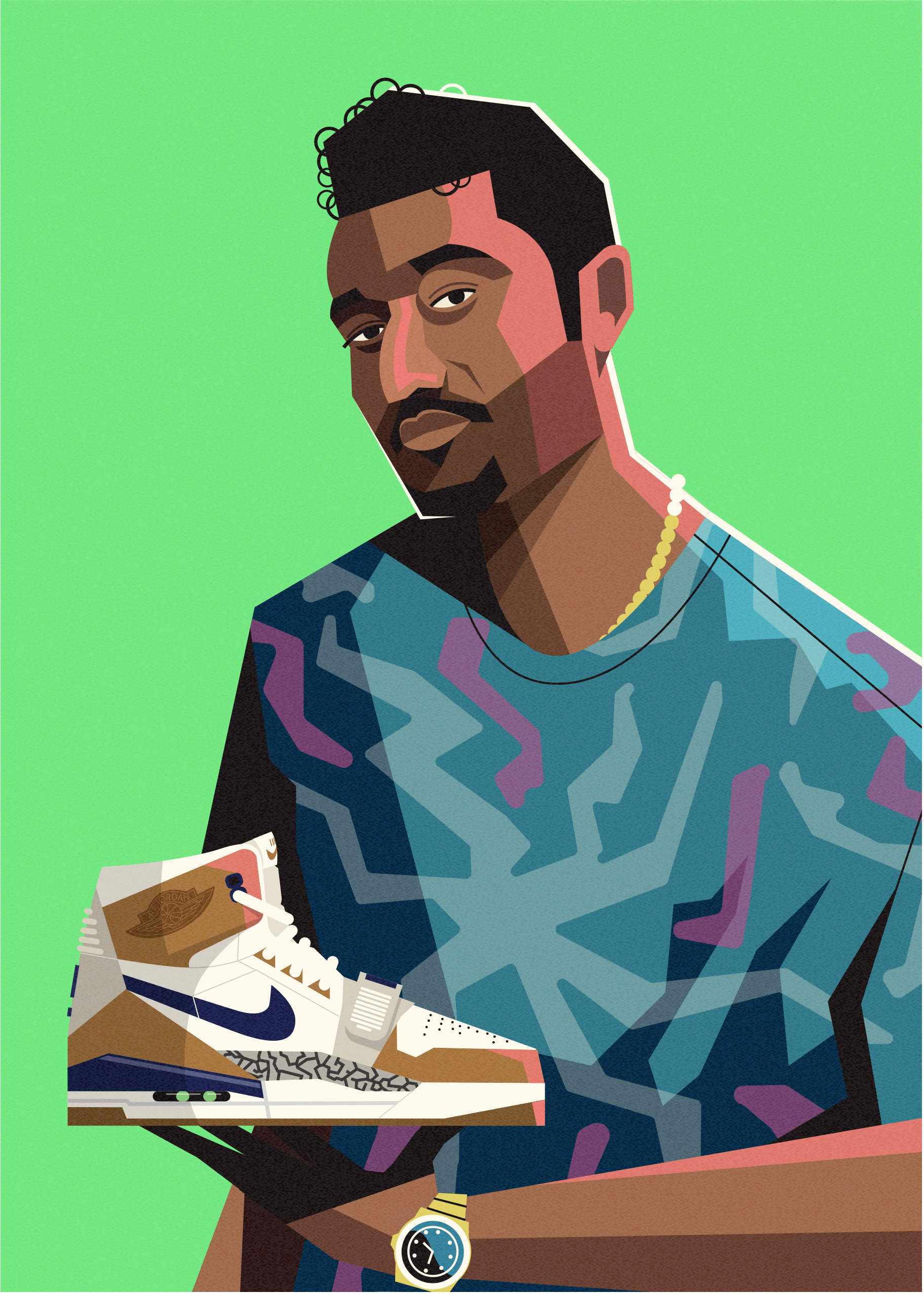dale edwin murray freelance illustrator nike Jordan illustration