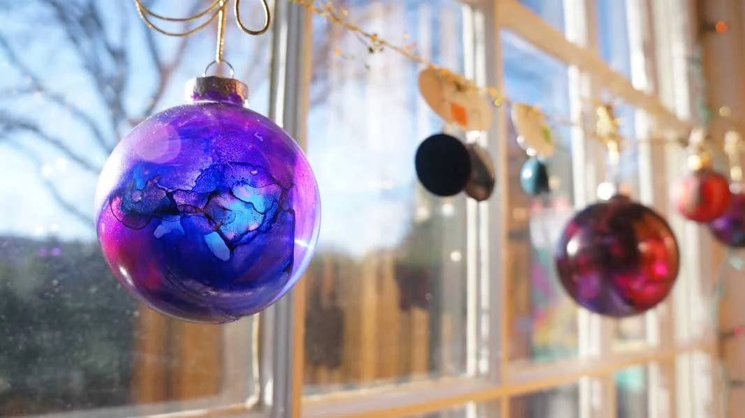 dyed globe by Pamela Schmidt