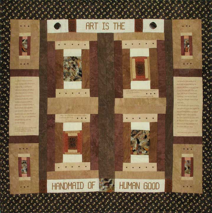 LOWELL LOGS quilt by Barbara Pero Kampas