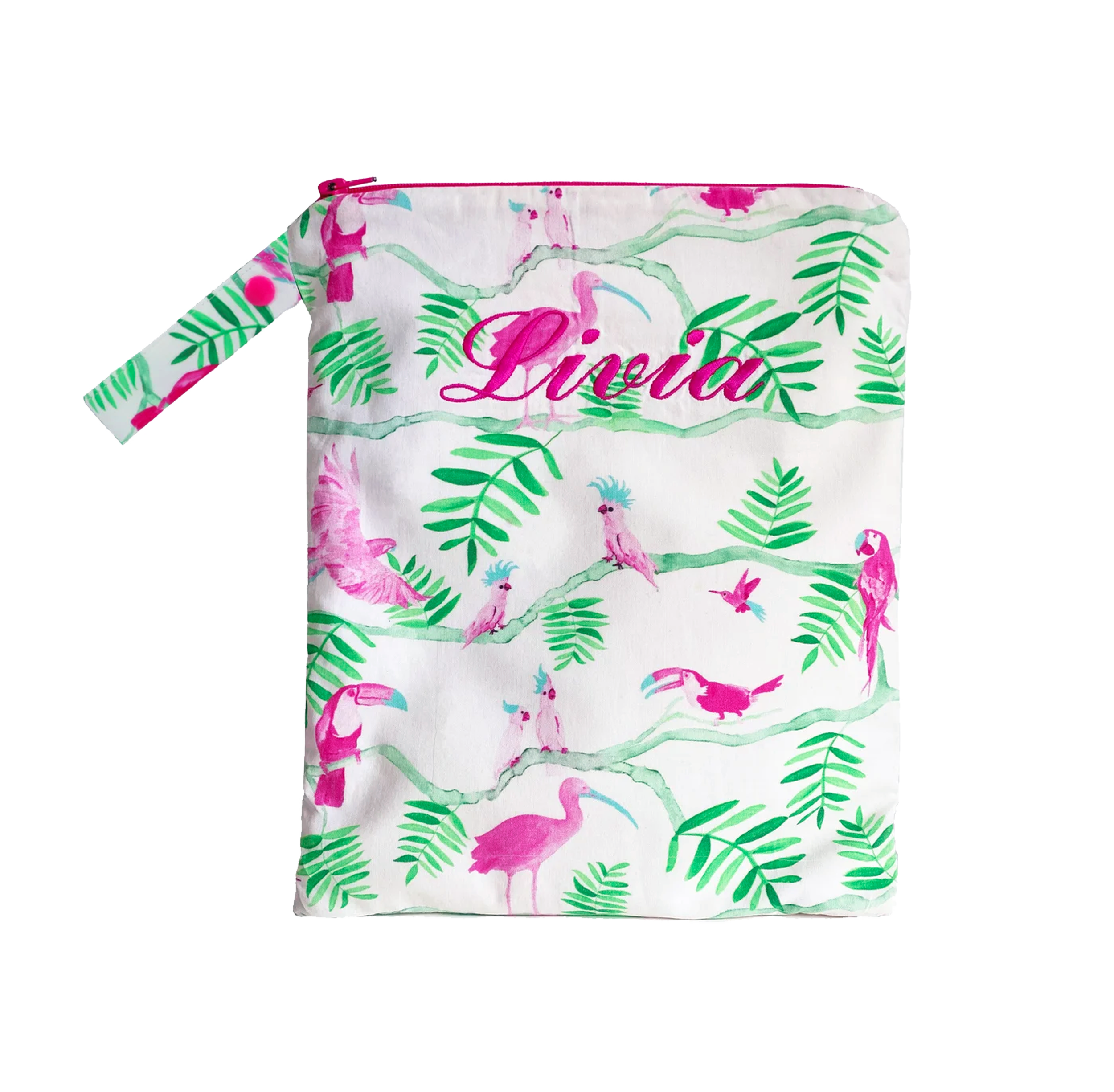 Pantanal Personalised Small Bikini Bag Birds