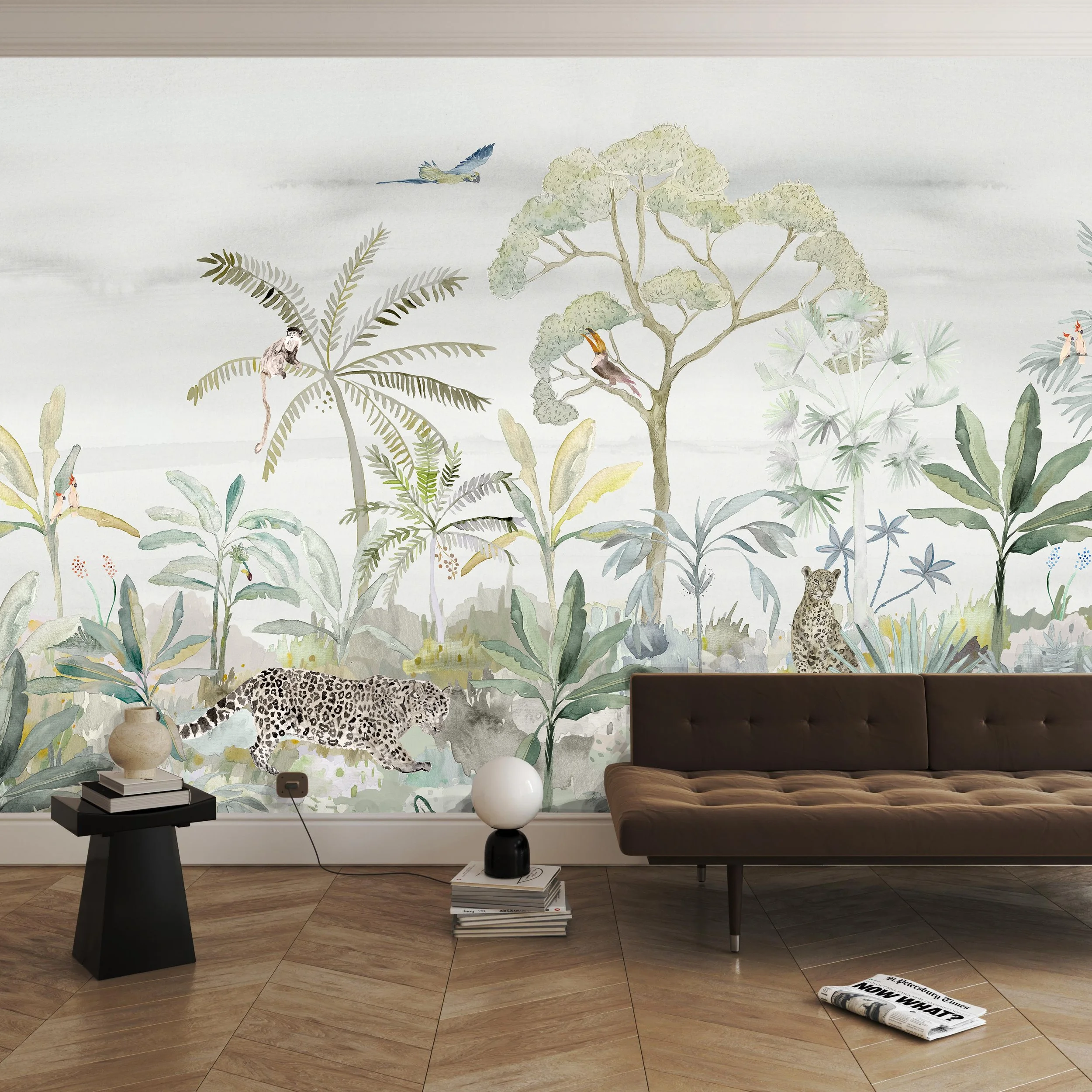 SELVA_Kariokas_Wallpaper_Panoramic_Grey_Leopard_Jaguar_Living_Room.jpg