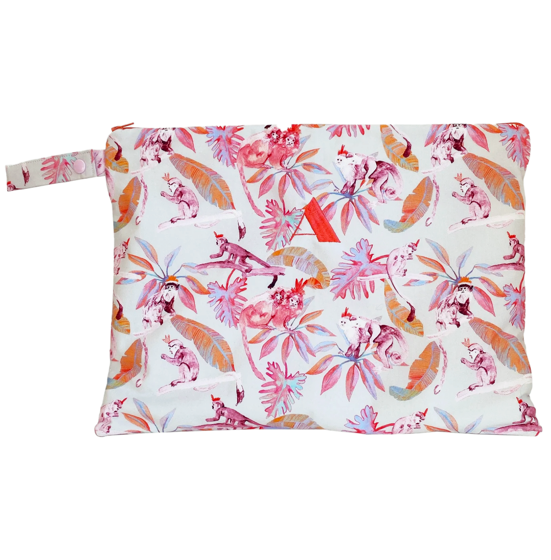 Tribu Personalised Large Bikini Bag - Coral Monkeys
