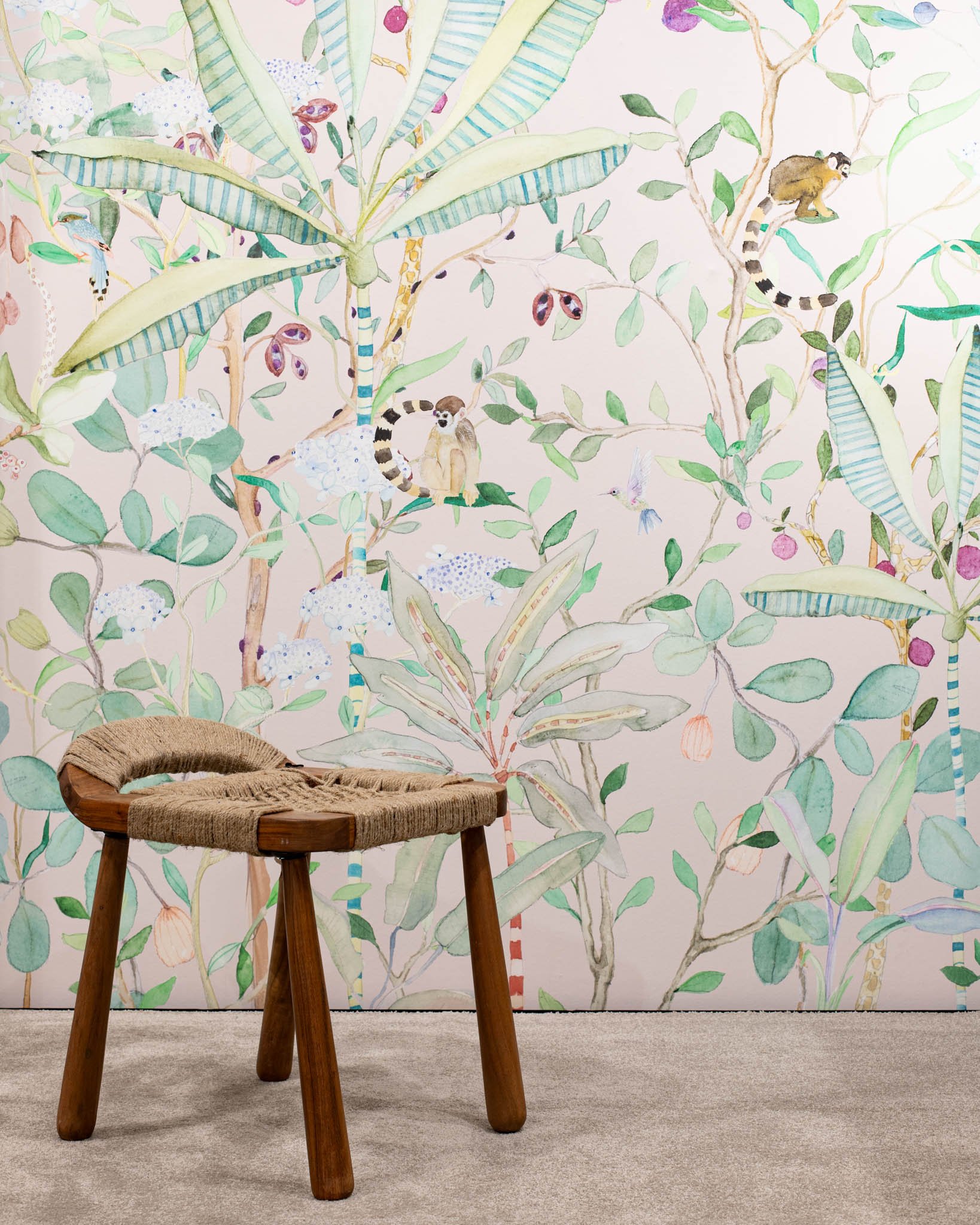 TROPICALIA_Kariokas_Wallpaper_Panoramic_Pink_Monkeys_Birds_Zoom2.jpg