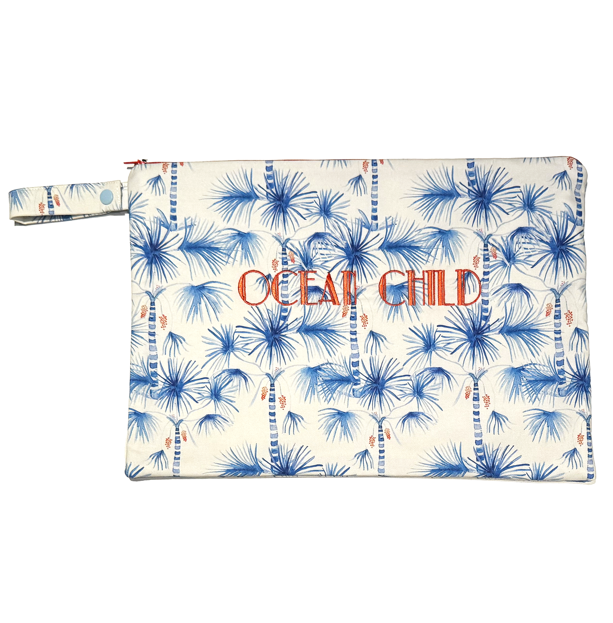 Palma Personalised Large Bikini Bag - Blue