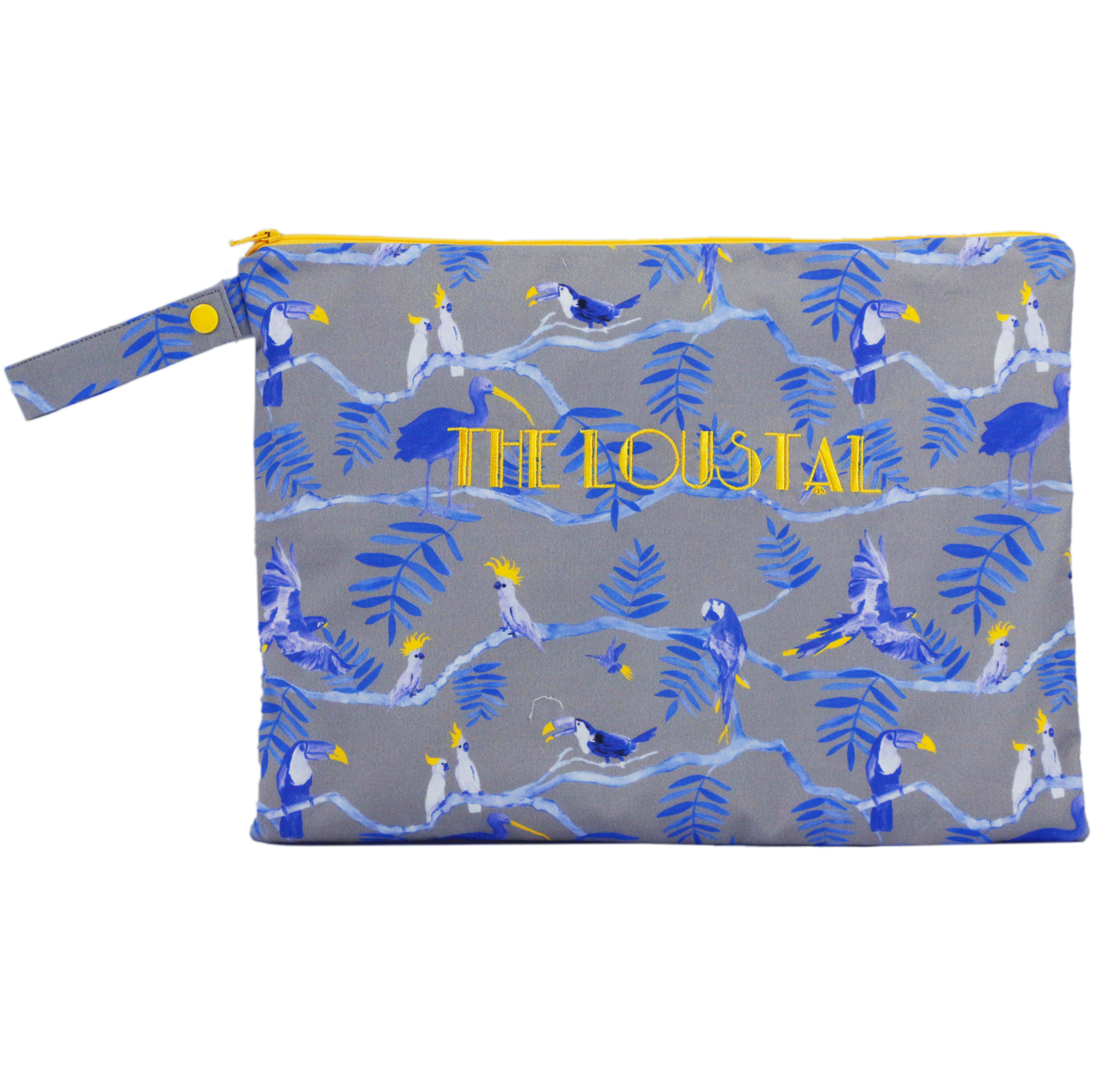 Pantanal Personalised Large Bikini Bag - Blue Birds