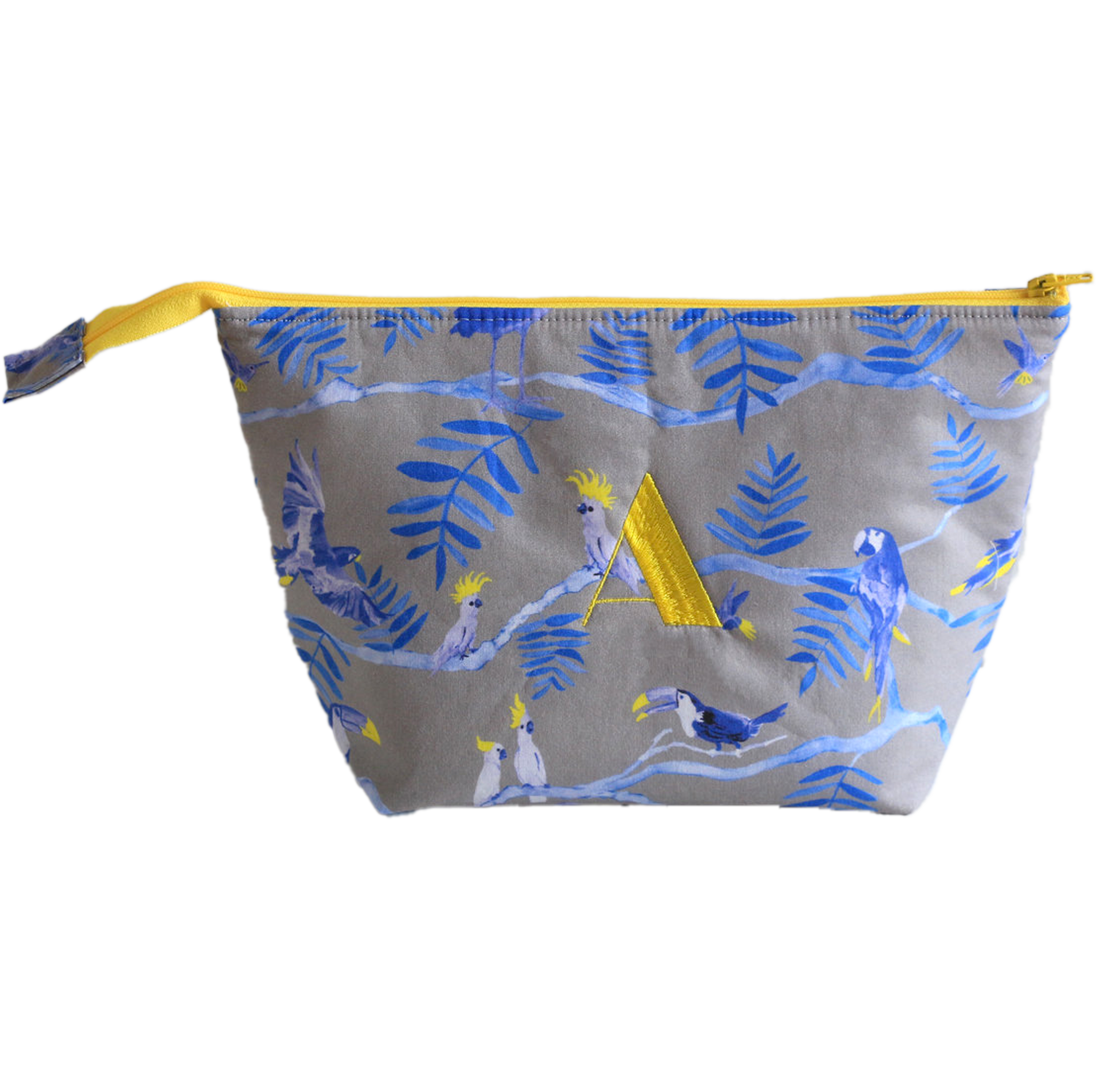 Pantanal Personalised Cosmetic Bag - Blue Birds