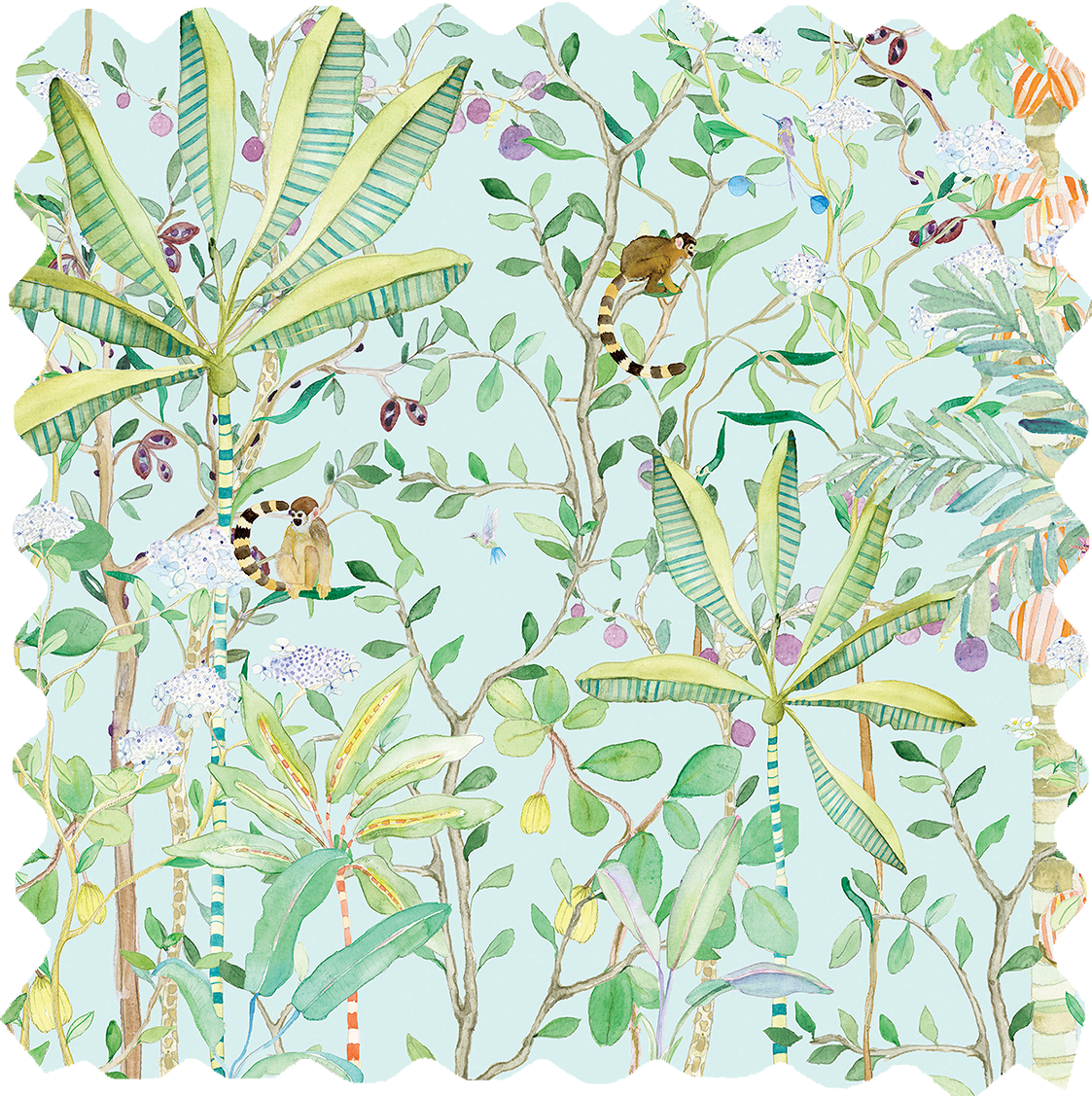 Tropicalia Fabric - Aqua