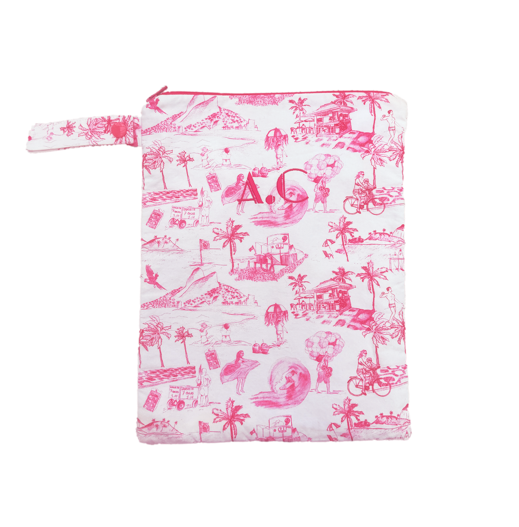 Ipanema Personalised Small Bikini Bag - Pink
