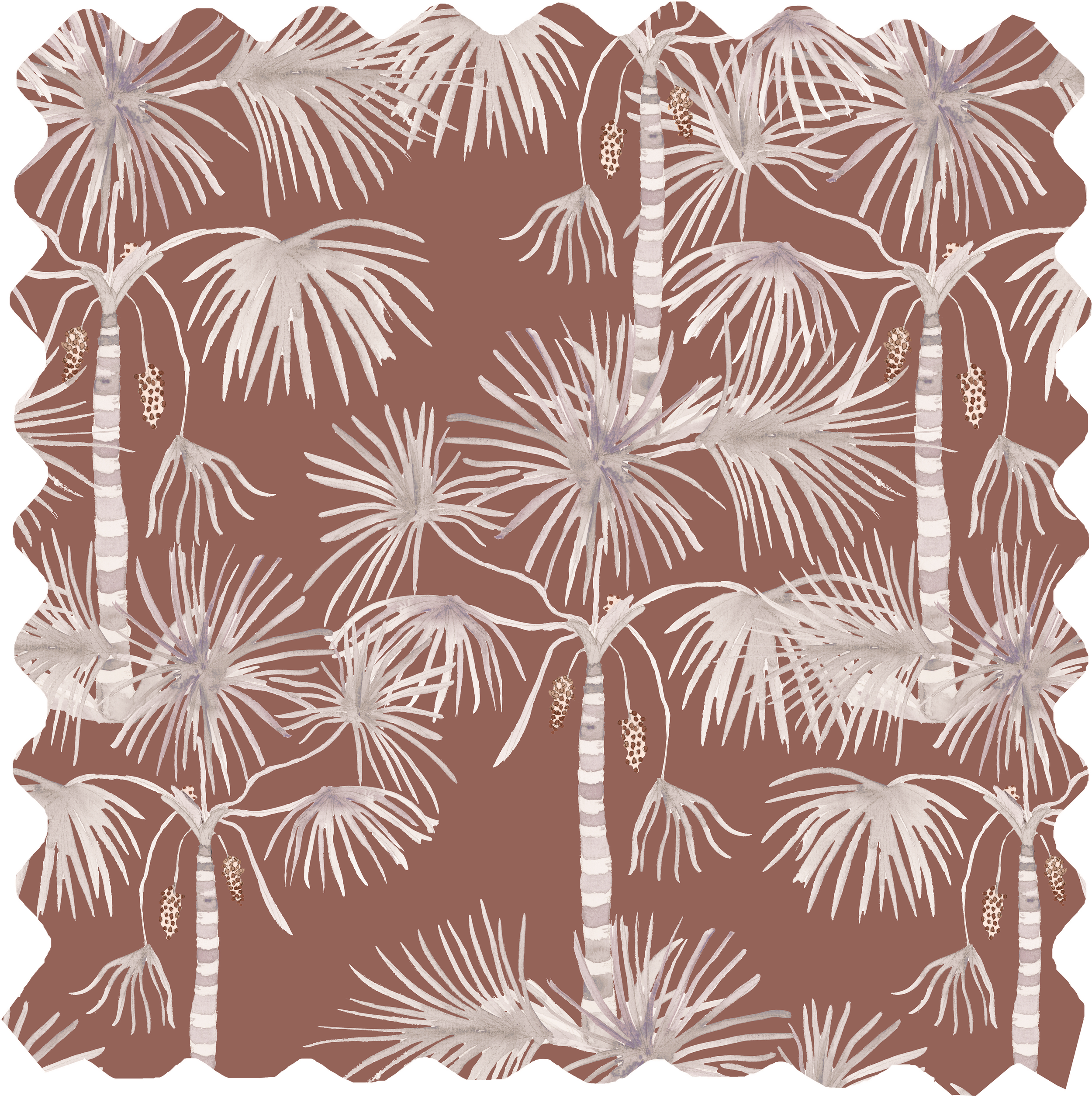 Palma Fabric - Terracotta