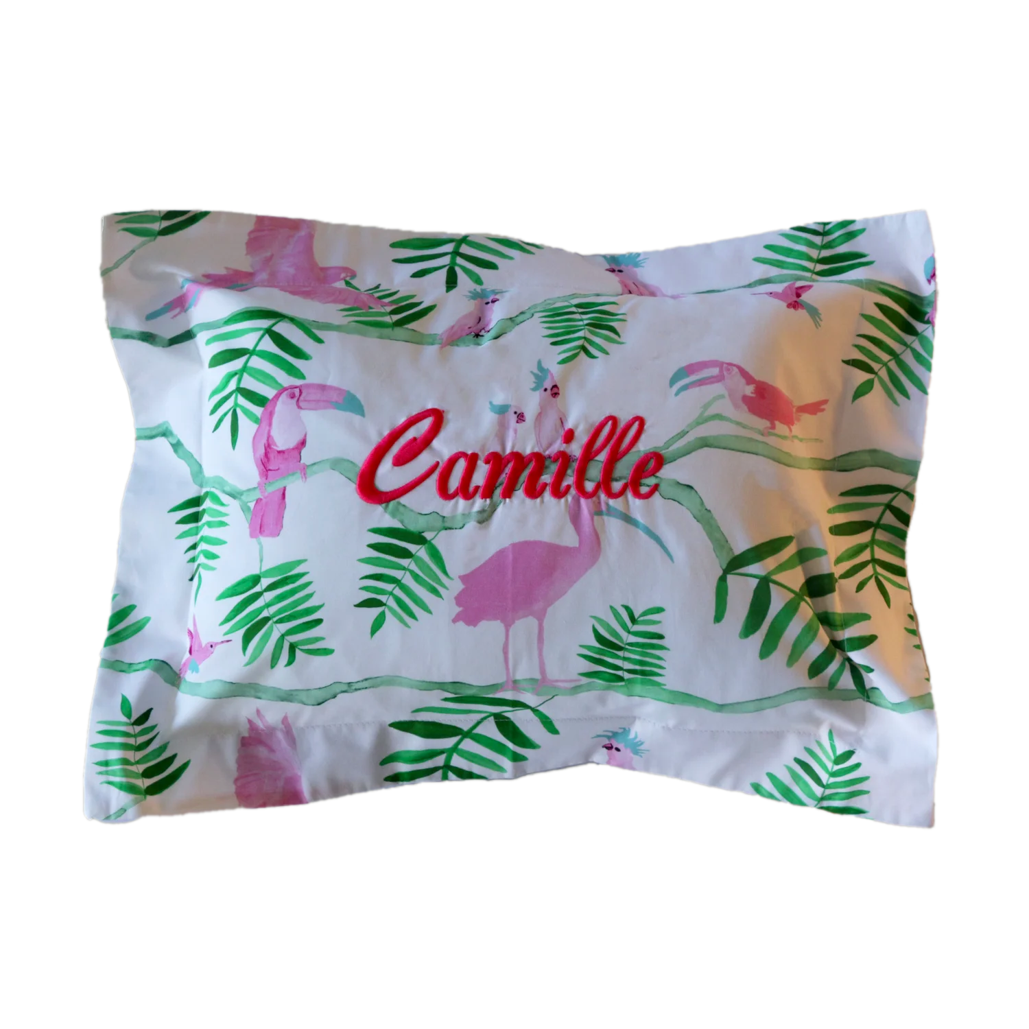 Pantanal_personalised_pillow_pink_green.png