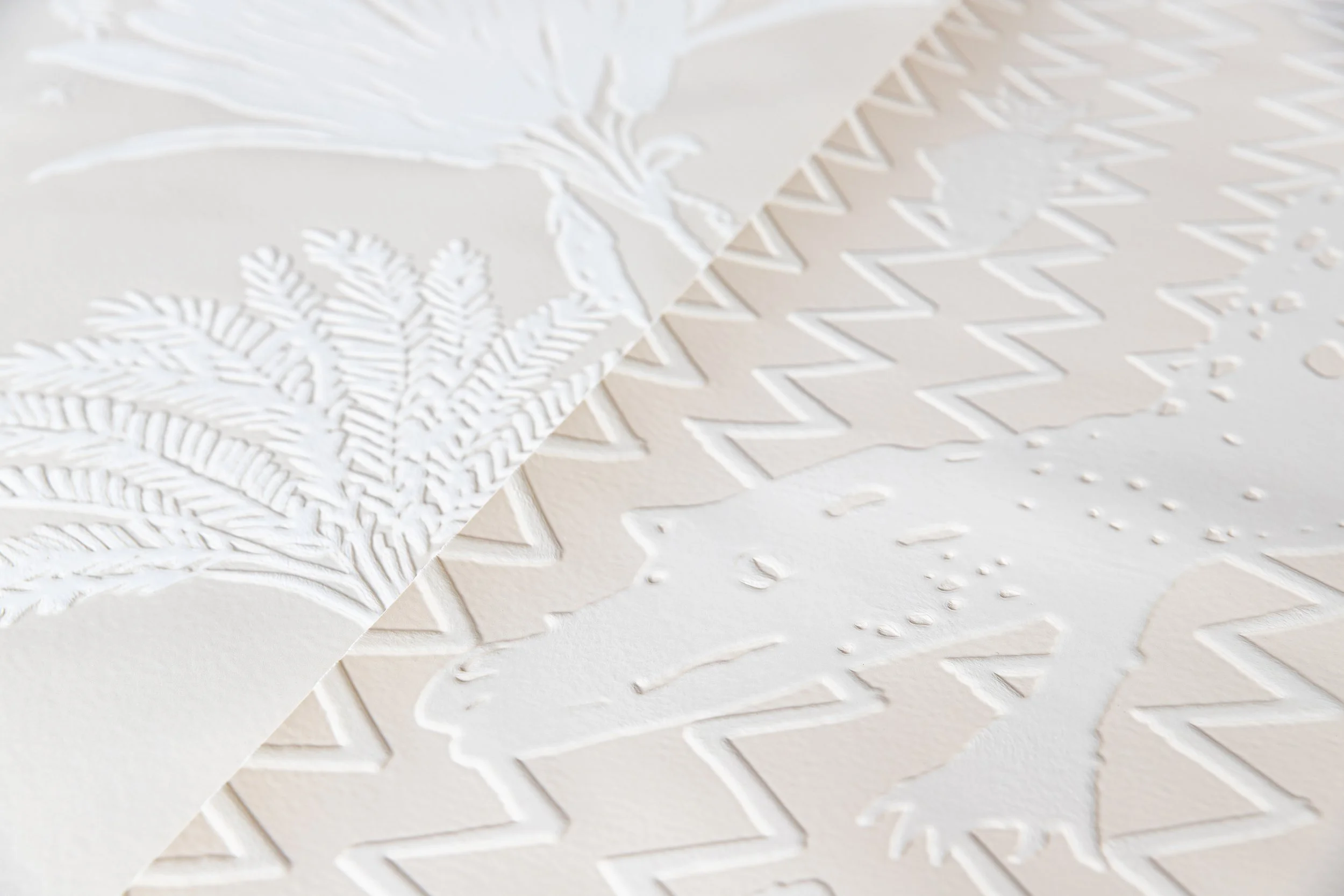 Embossed wallpaper