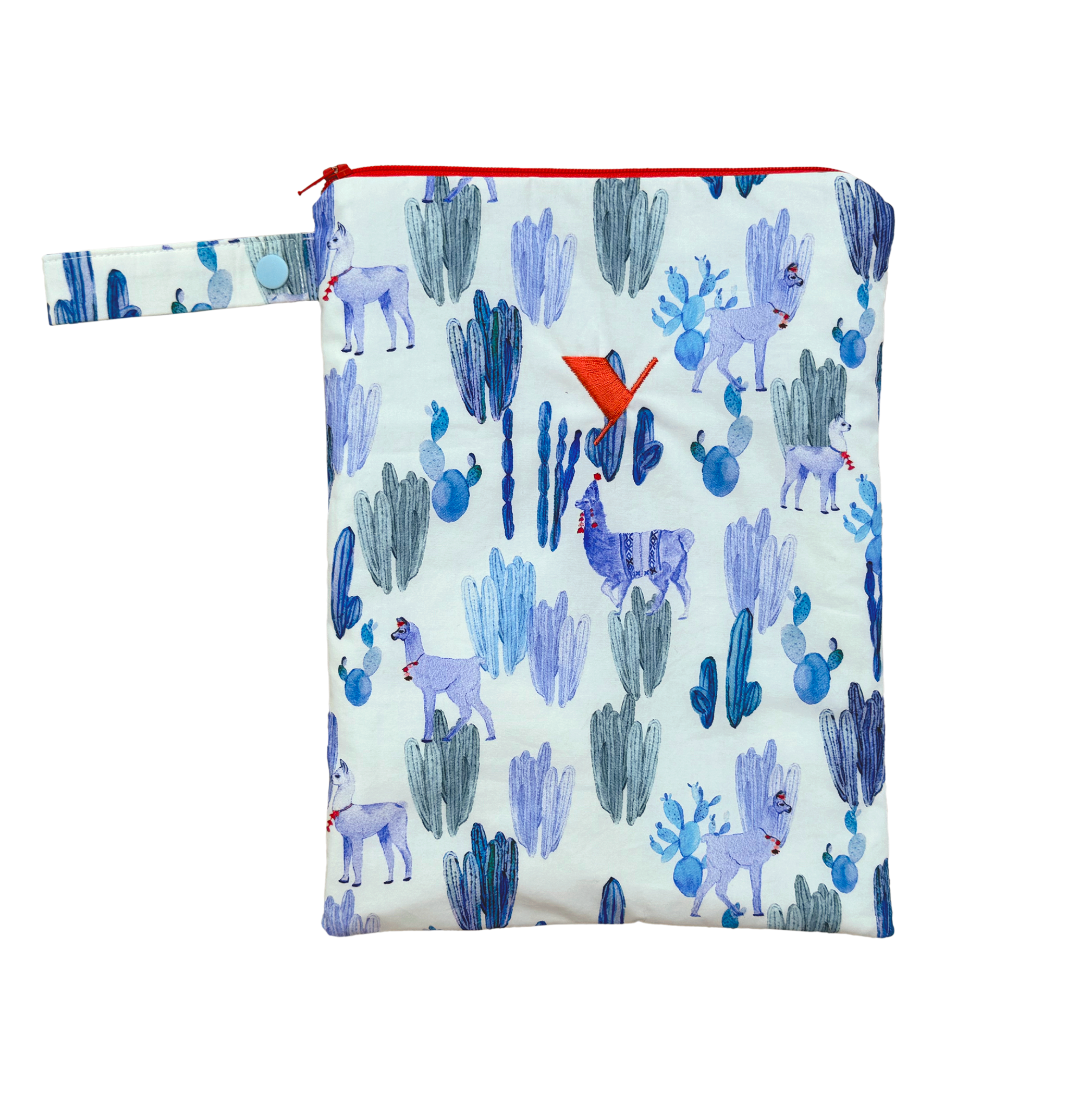 Altiplano Personalised Small Bikini Bag - Blue Lamas
