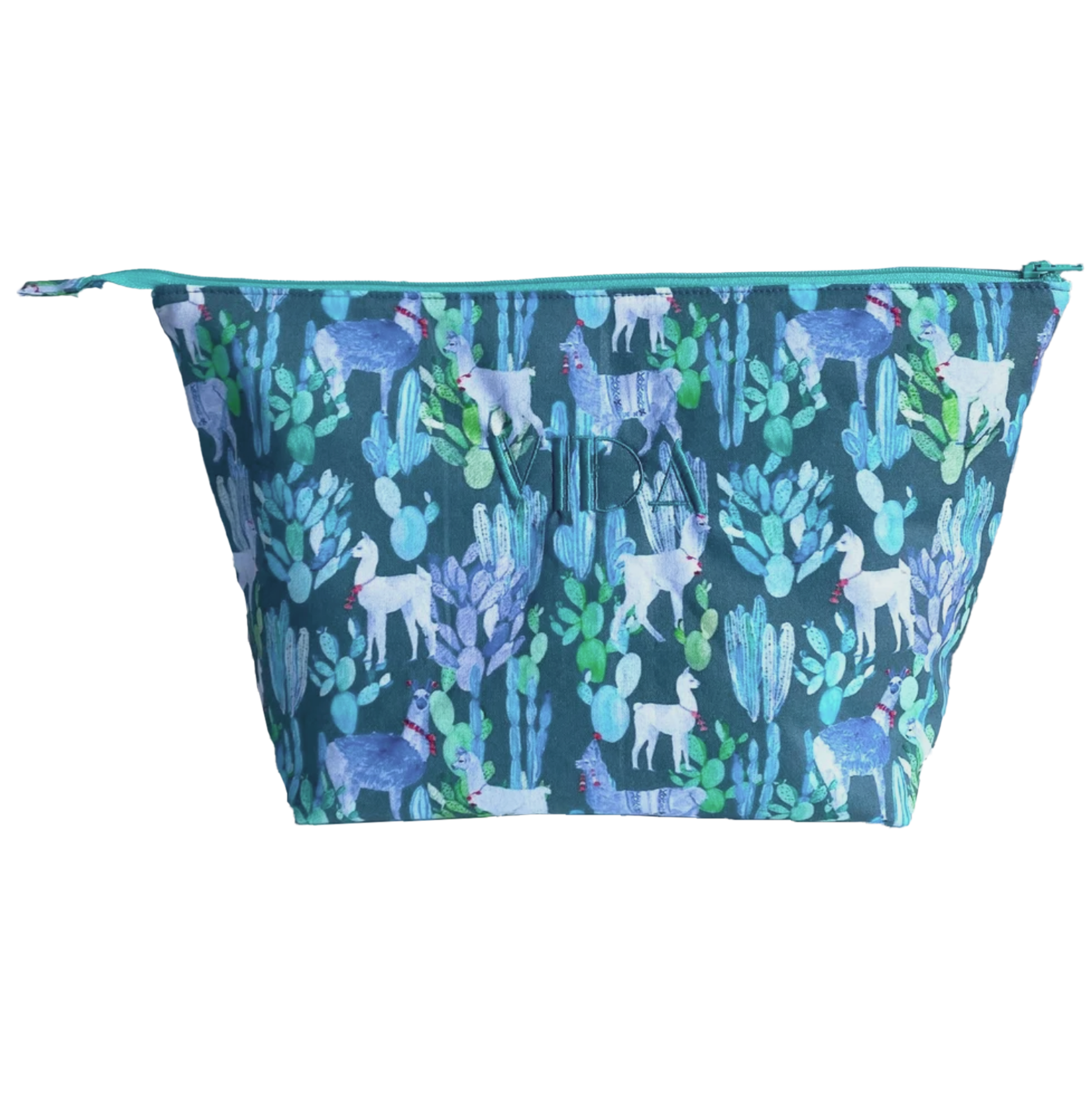 Altiplano Personalised Cosmetic Bag - Dark Blue Lamas