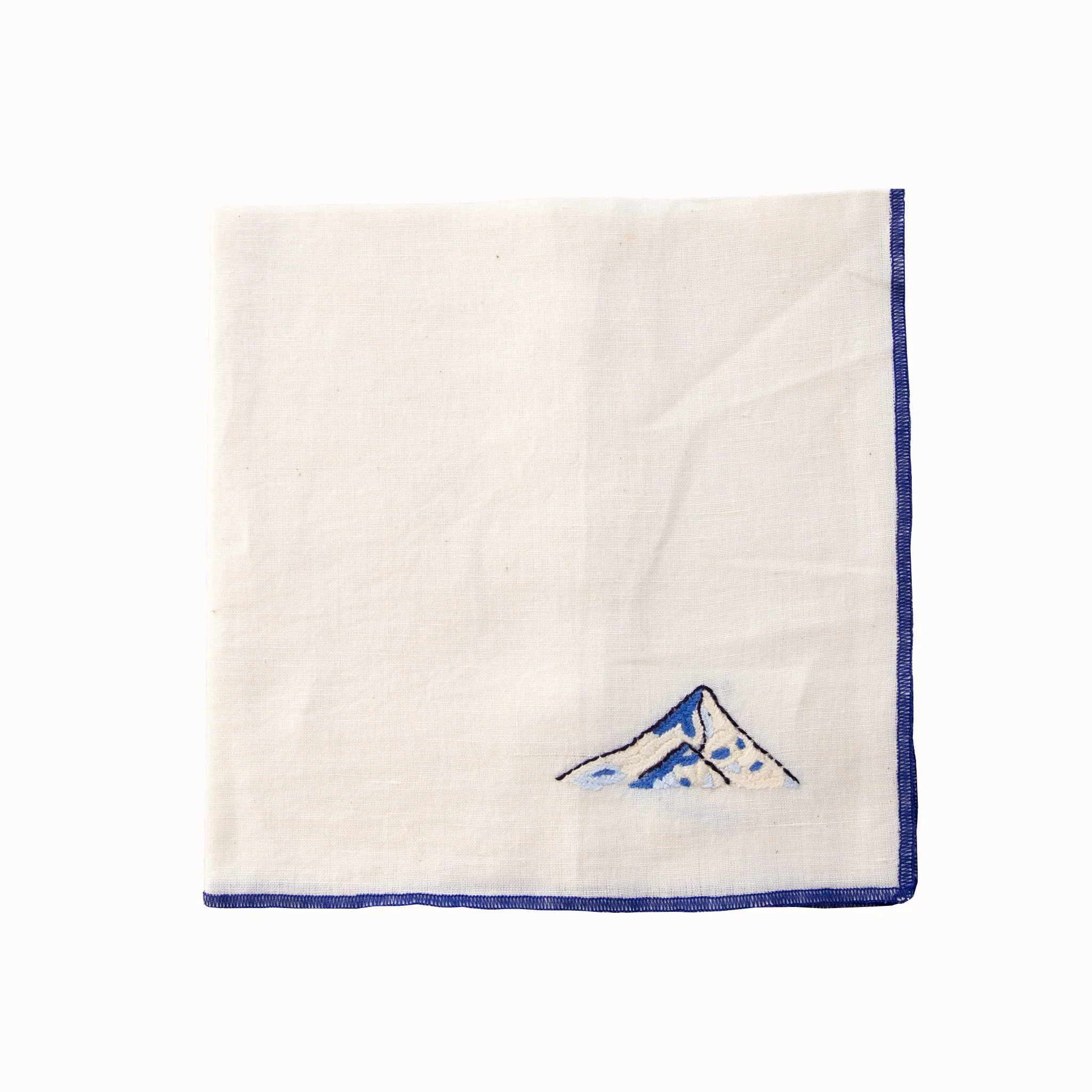 Mountain Embroidered Napkins - Summit