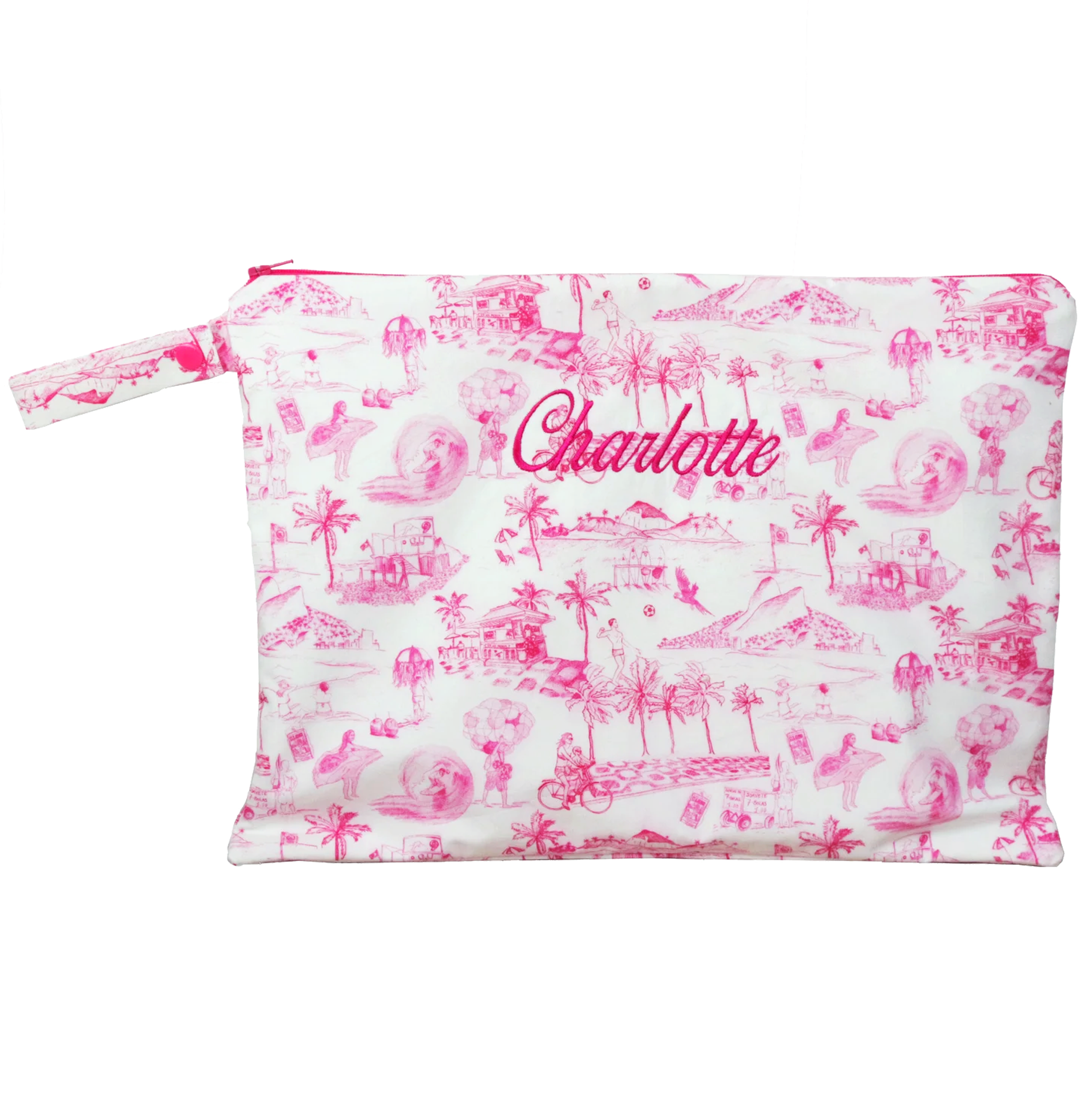 Ipanema Personalised Large Bikini Bag - Pink