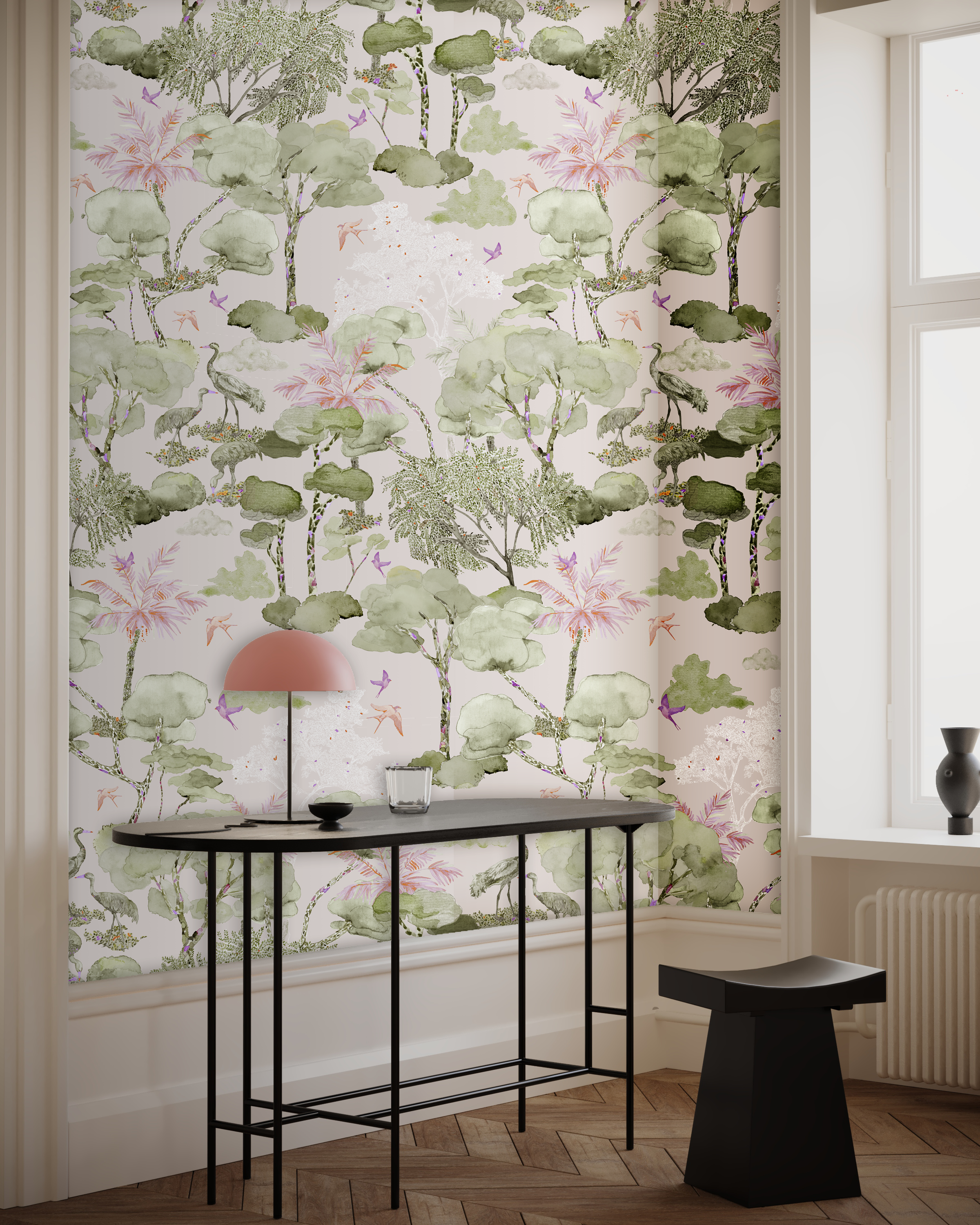 ALETEO_Kariokas_Wallpaper_Pink_Green_Birds_Desk2.png