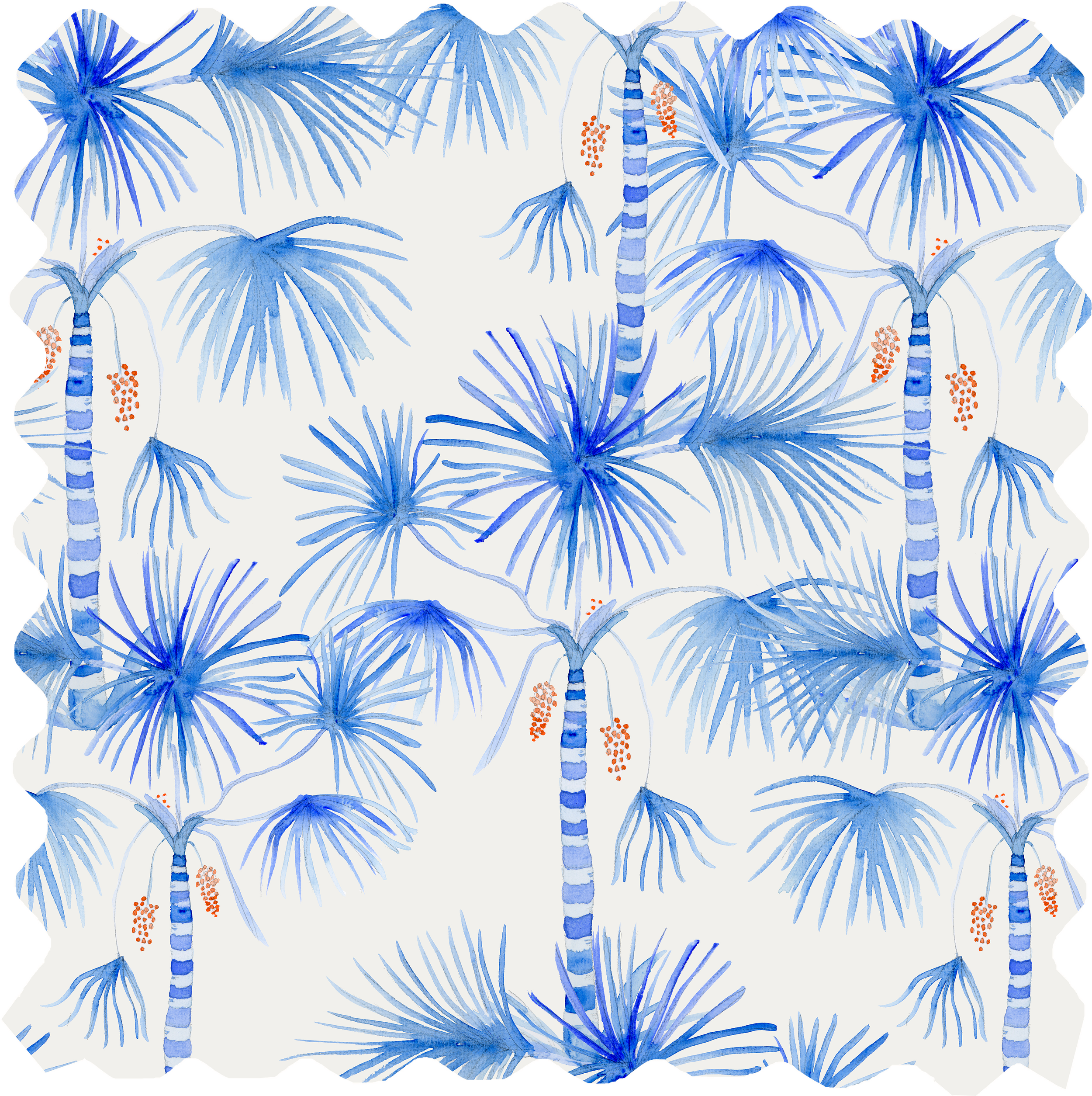 Palma Fabric - Blue
